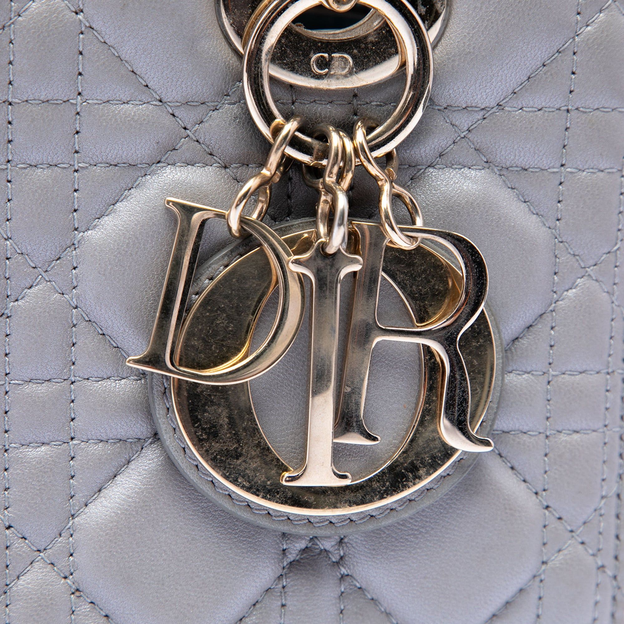 Dior Medium Pearlescent Lambskin Cannage Lady Dior Size ONE SIZE - 5 Thumbnail