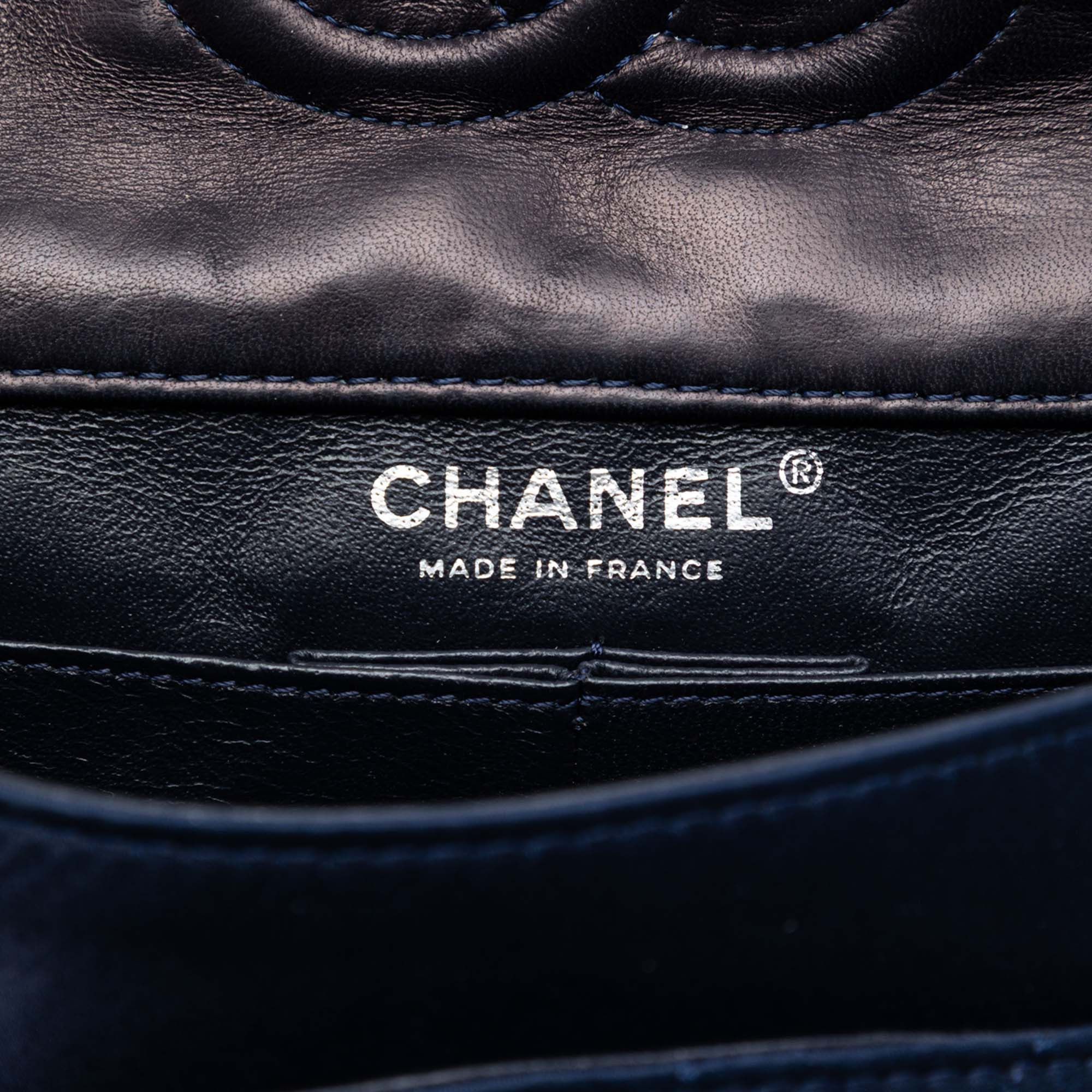 Chanel Medium Classic Satin Paillette Embellished Double Flap Size ONE SIZE - 5 Thumbnail