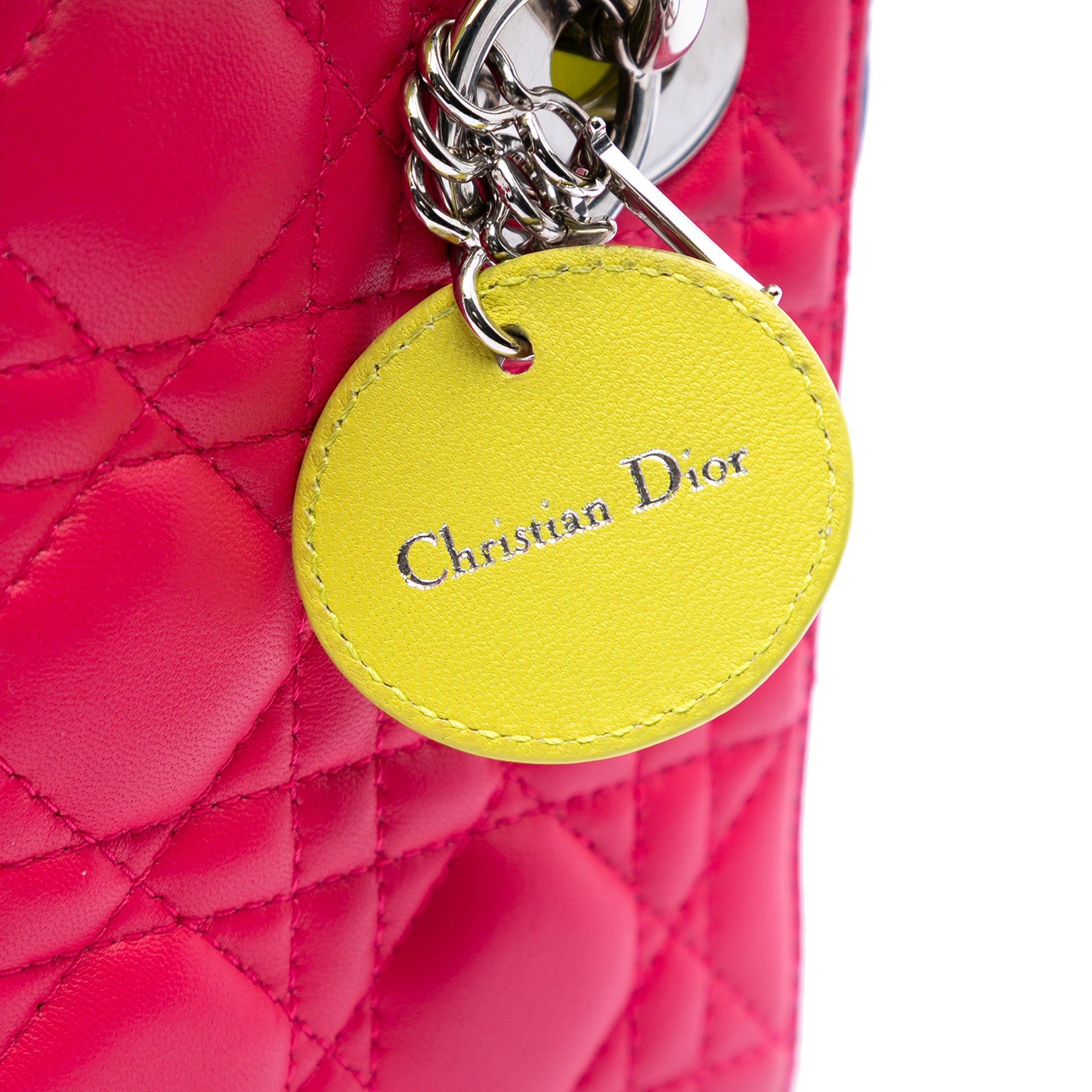 Dior Mini Tricolor Lambskin Cannage Lady Dior Size ONE SIZE - 5 Thumbnail