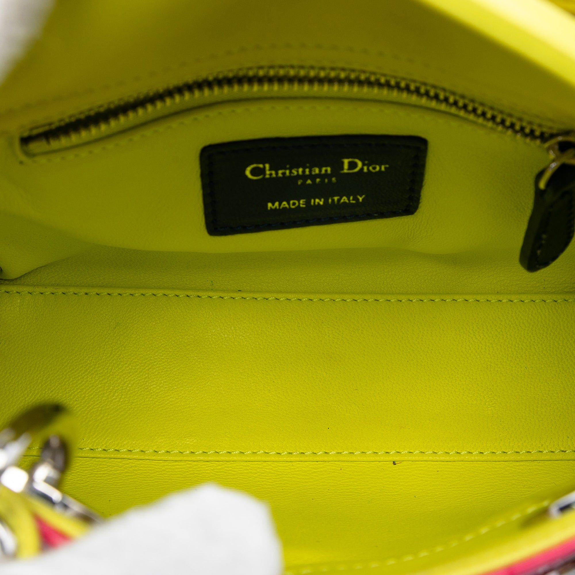 Dior Mini Tricolor Lambskin Cannage Lady Dior Size ONE SIZE - 4 Thumbnail