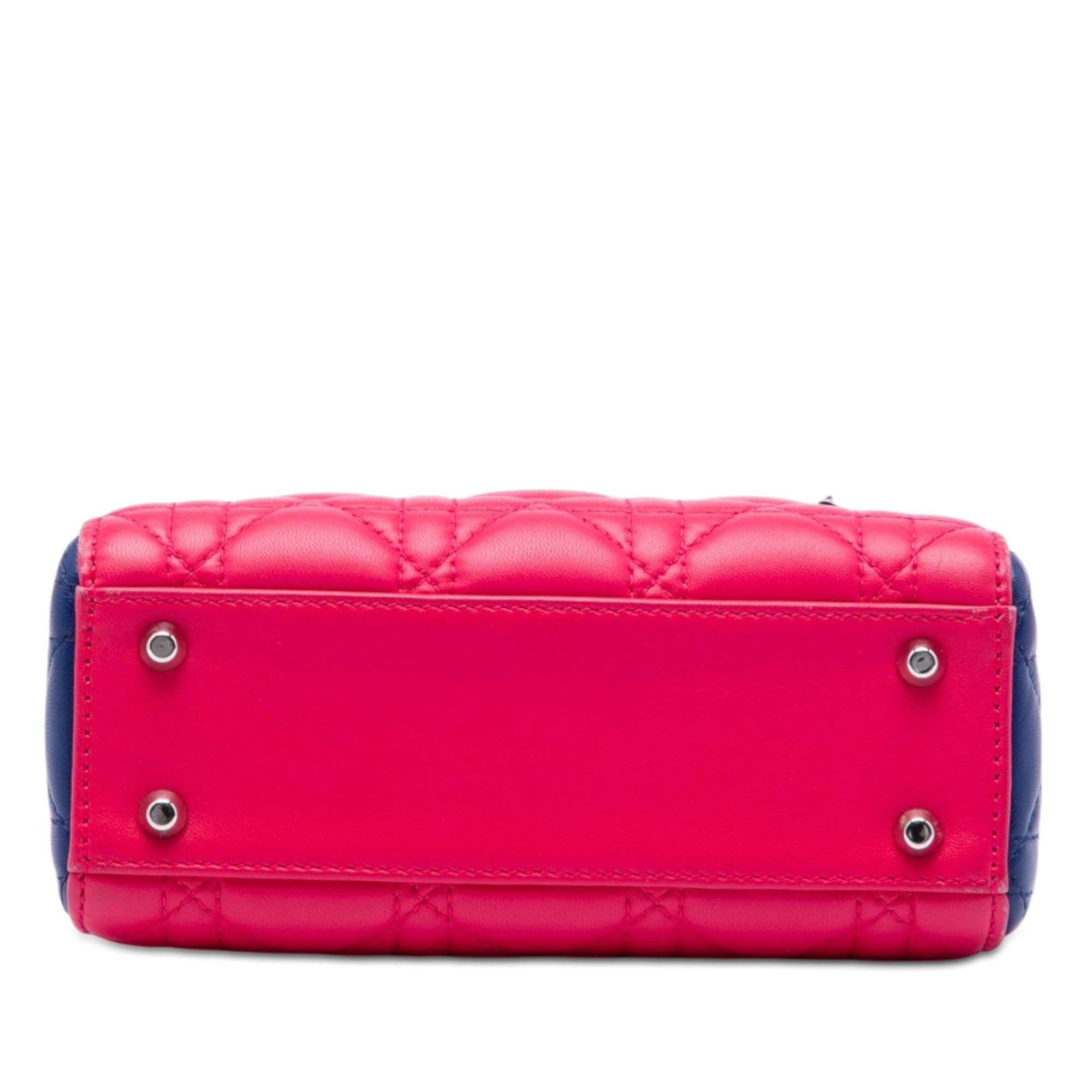 Dior Mini Tricolor Lambskin Cannage Lady Dior Size ONE SIZE - 3 Thumbnail