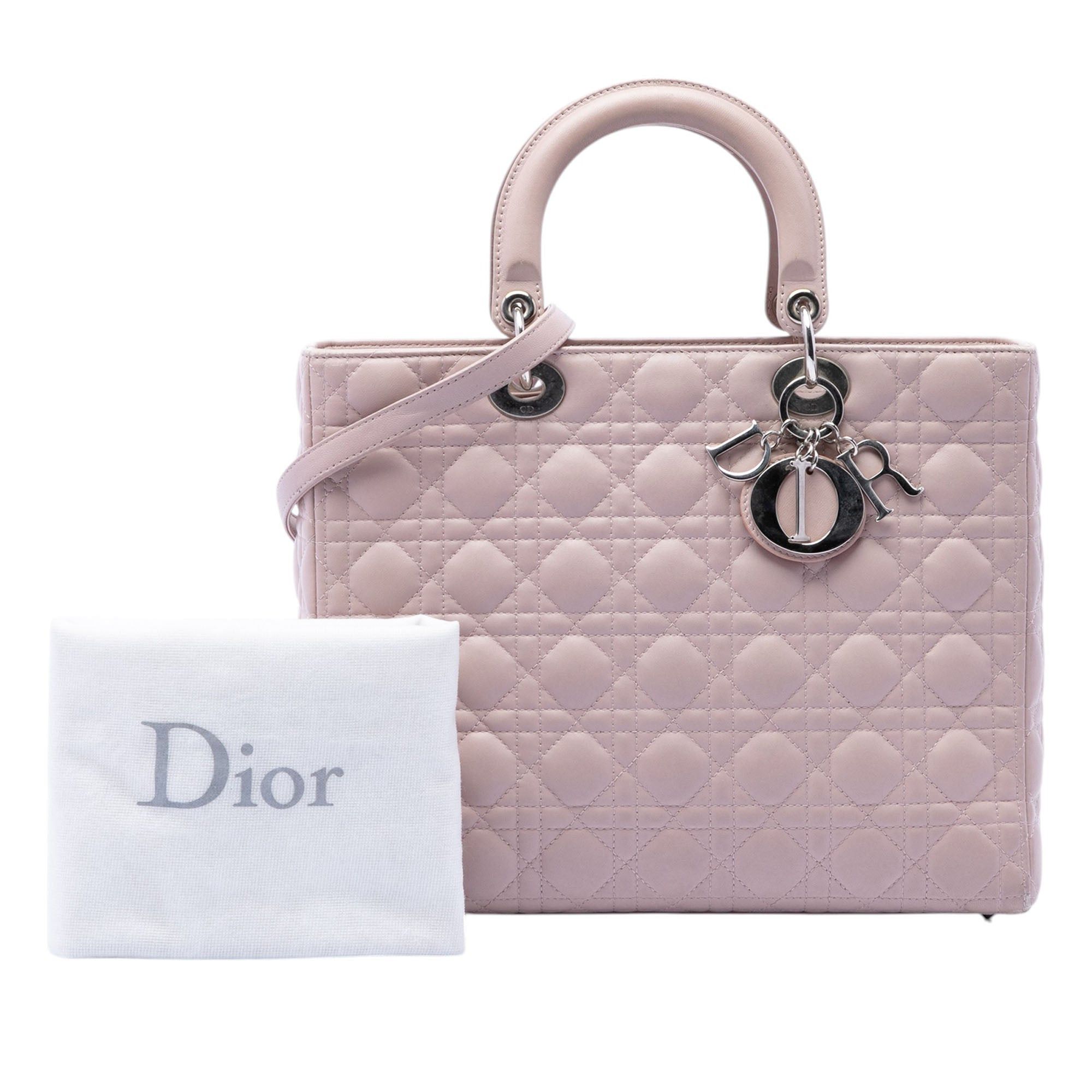 Dior Large Lambskin Cannage Lady Dior Size ONE SIZE - 7 Thumbnail