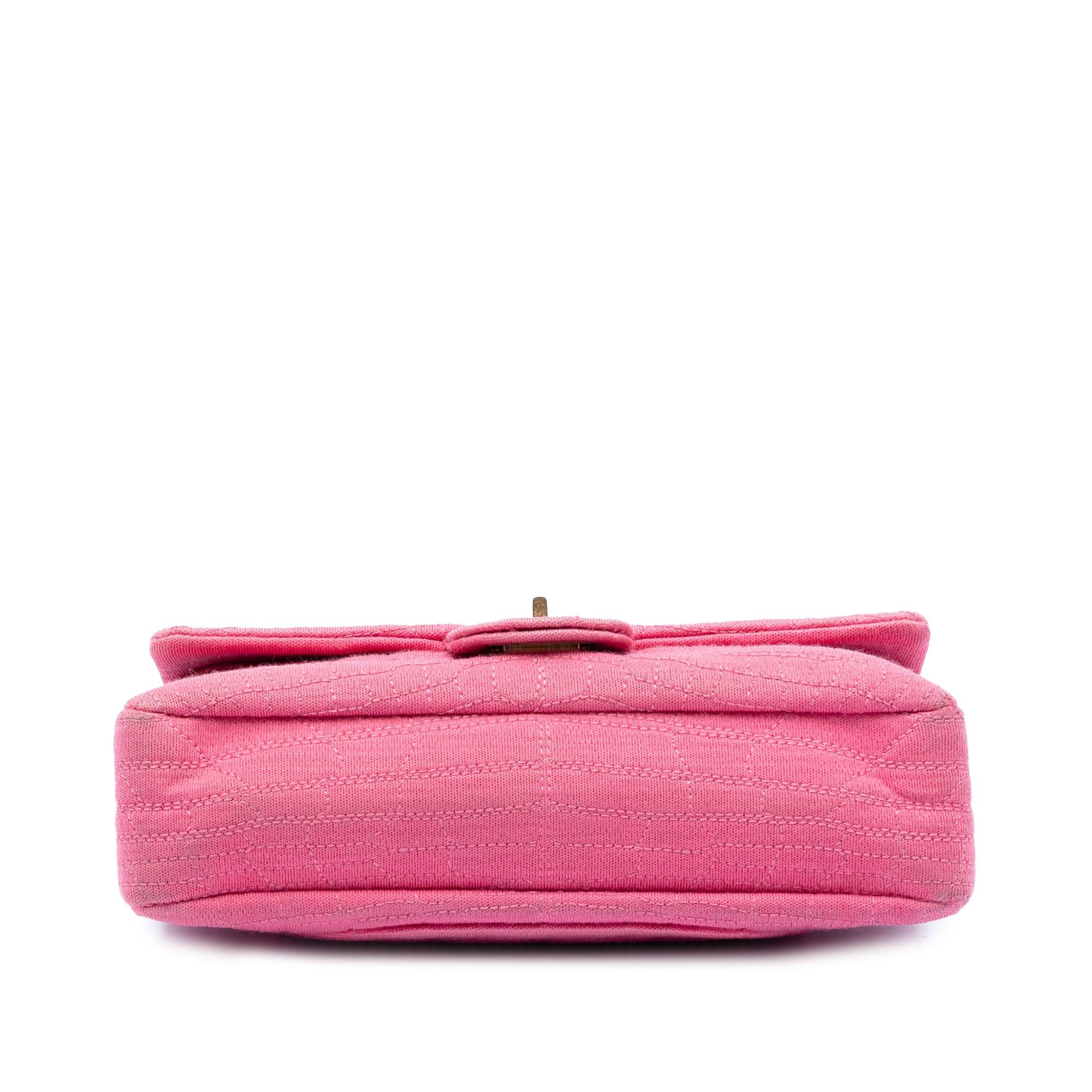 Chanel Croc Quilted Jersey Reissue 2.55 Double Flap 225 Size ONE SIZE - 3 Thumbnail