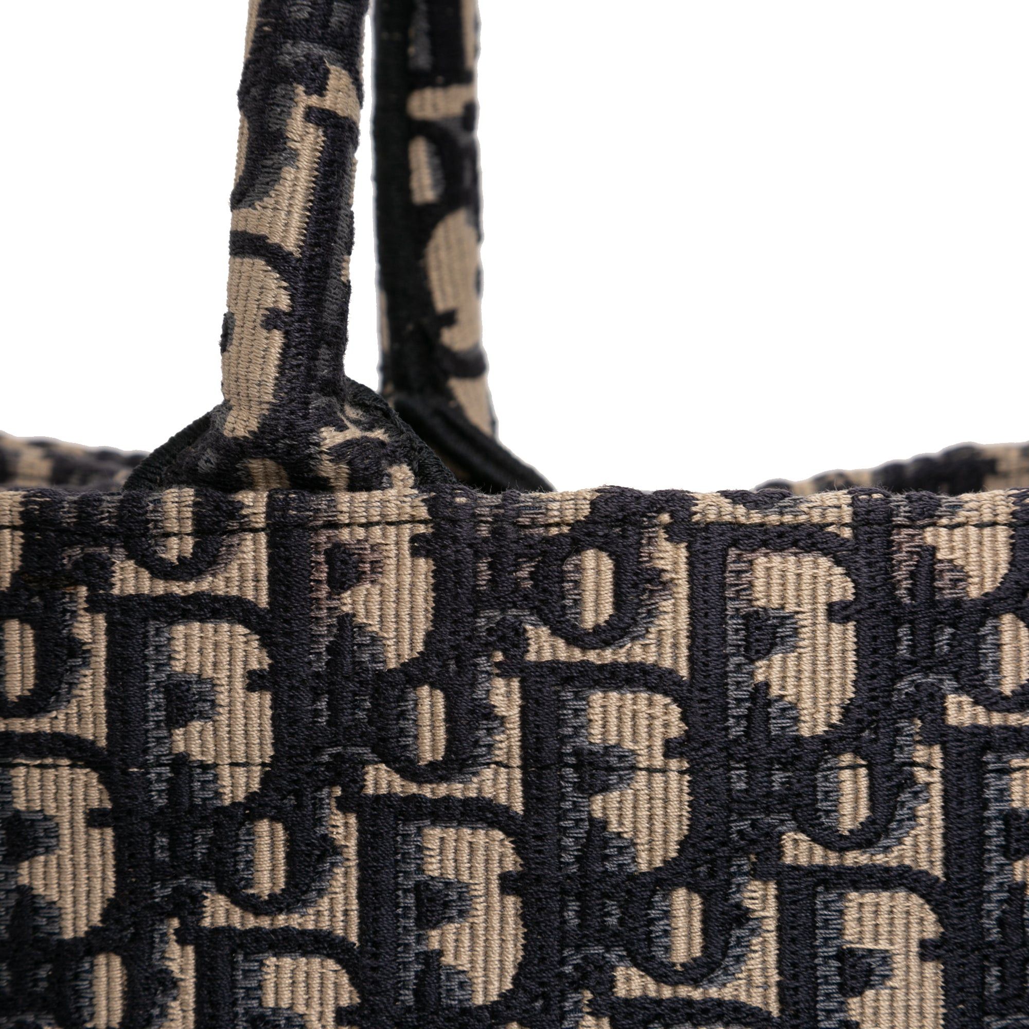 Dior Medium Oblique Embroidered Canvas Book Tote Size ONE SIZE - 7 Thumbnail