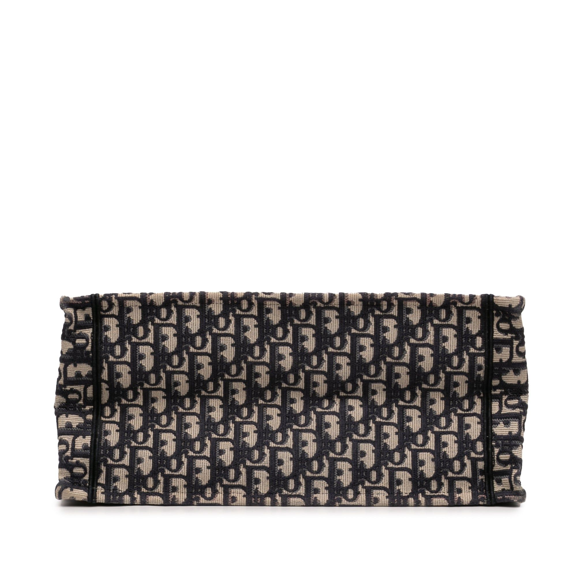 Dior Medium Oblique Embroidered Canvas Book Tote Size ONE SIZE - 3 Thumbnail