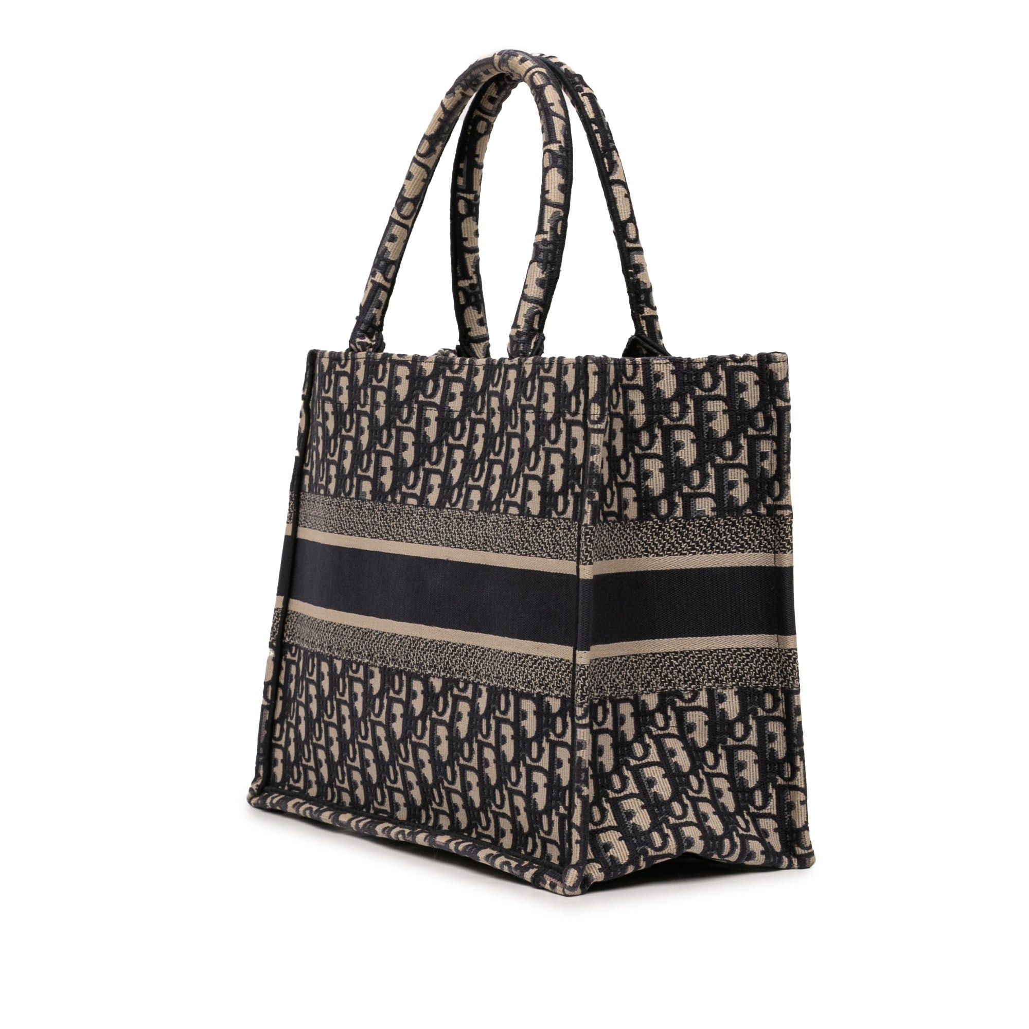 Dior Medium Oblique Embroidered Canvas Book Tote Size ONE SIZE - 2 Thumbnail