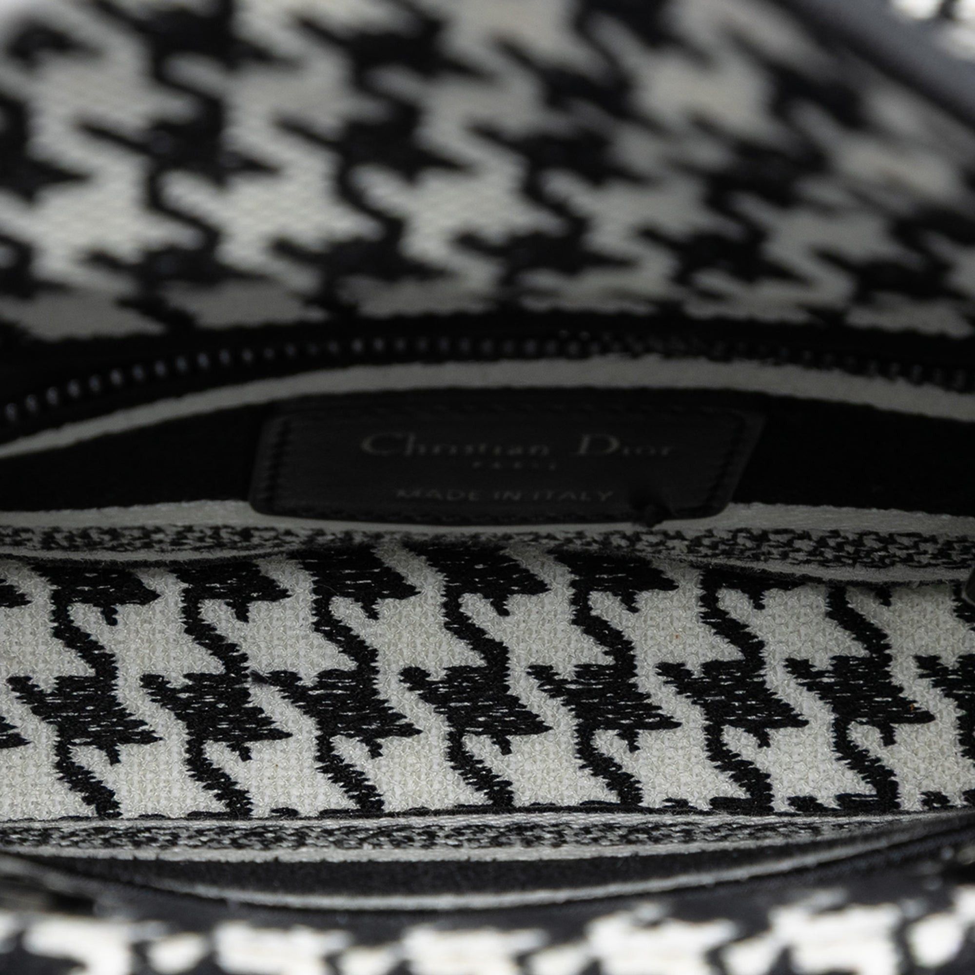 Dior Mini Embroidered Canvas Houndstooth Lady D Lite Size ONE SIZE - 4 Thumbnail