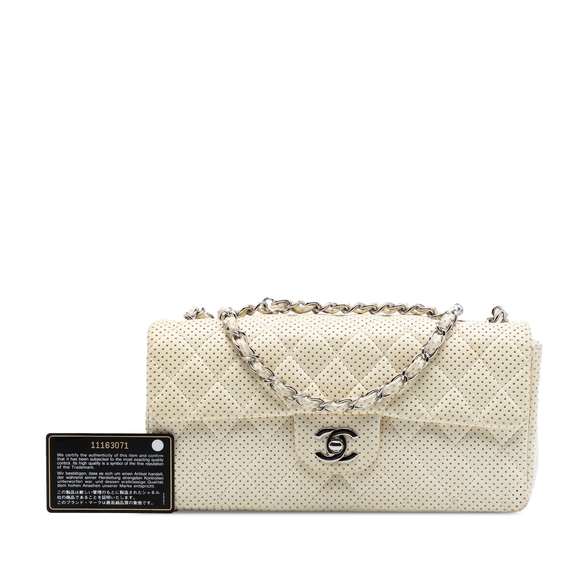 Chanel Classic Perforated Lambskin East West Flap Size ONE SIZE - 7 Thumbnail