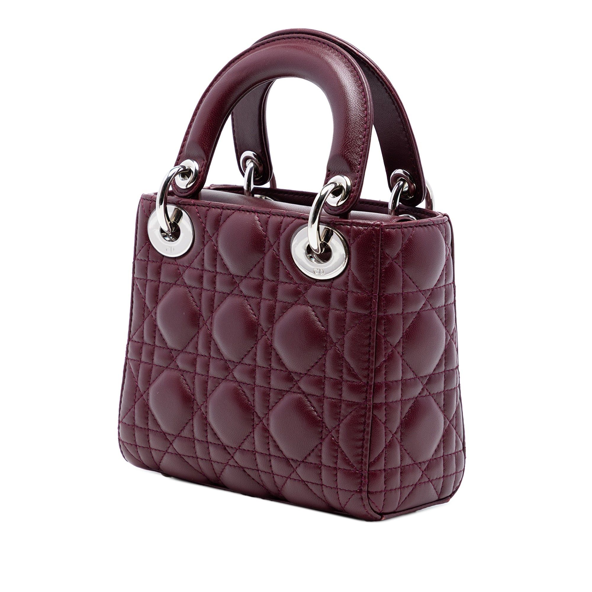 Dior Mini Lambskin Cannage Crystal Strap Lady Dior Size ONE SIZE - 2 Thumbnail