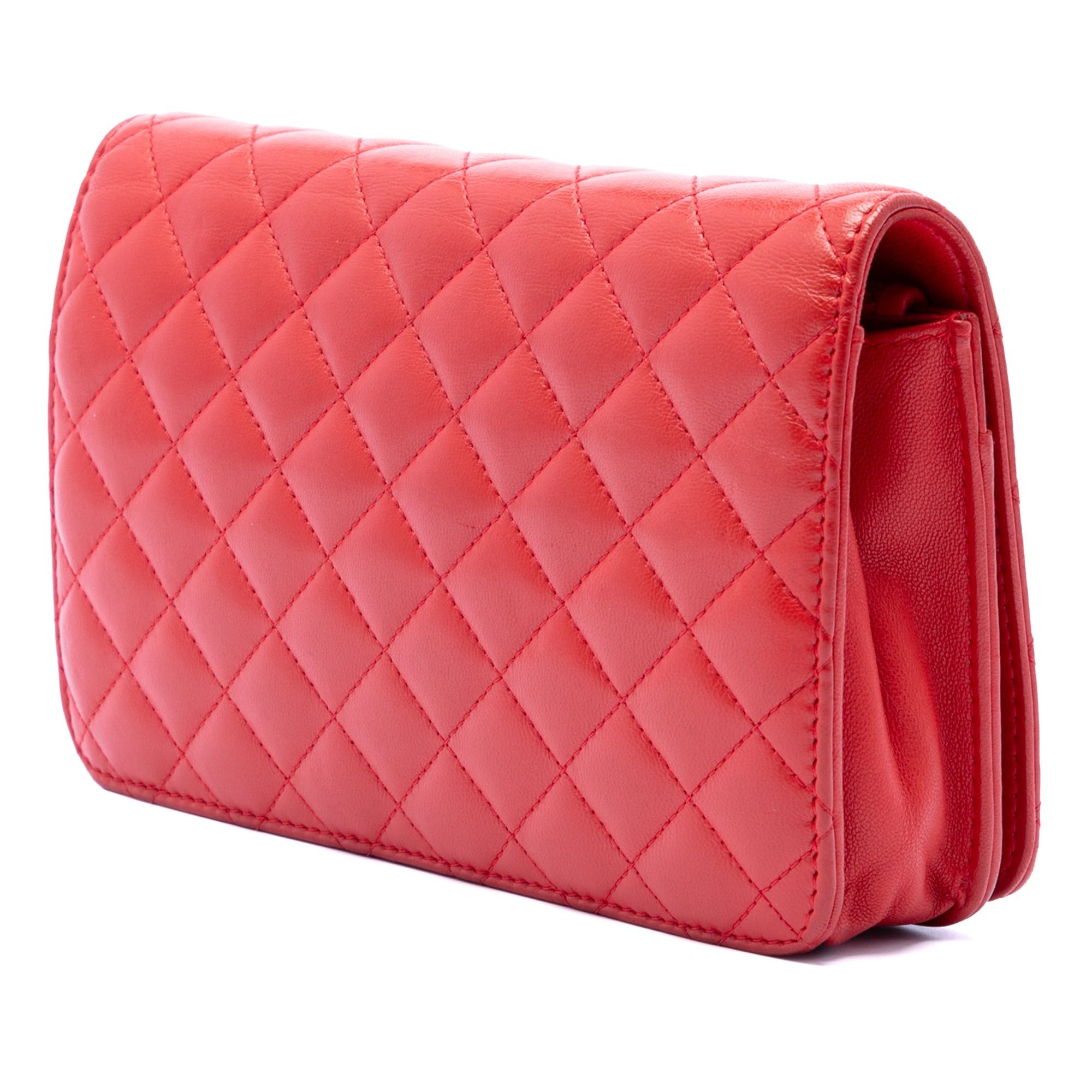 Chanel Stitched CC Quilted Lambskin Wallet on Chain Size ONE SIZE - 2 Thumbnail