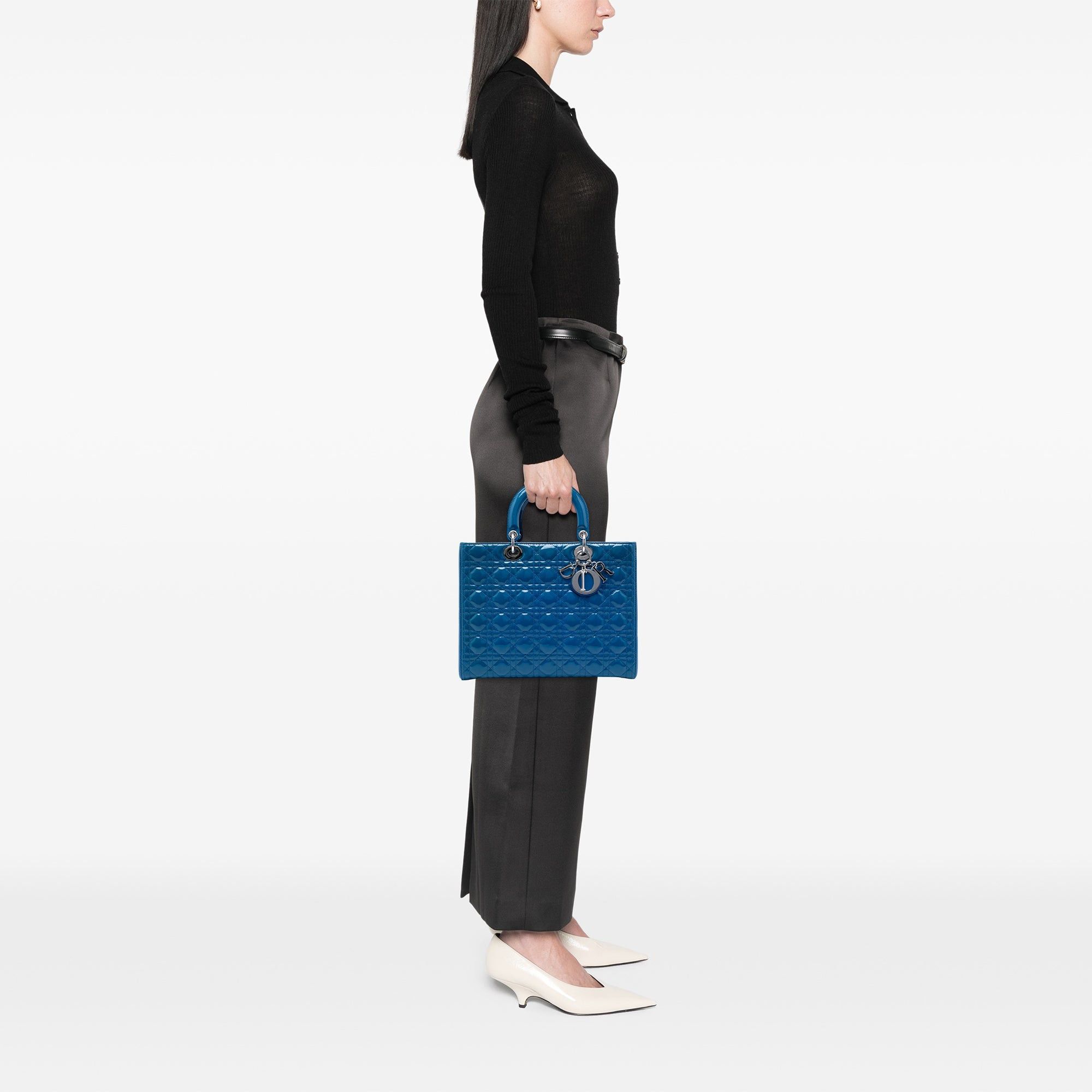 Dior Large Patent Cannage Lady Dior Size ONE SIZE - 6 Thumbnail