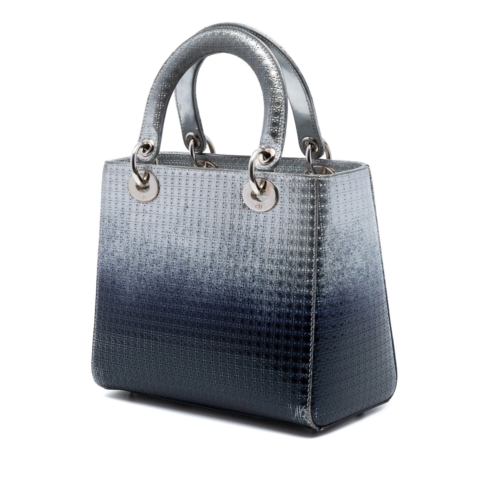 Dior Medium Ombre Metallic Patent Microcannage Lady Dior Size ONE SIZE - 2 Thumbnail