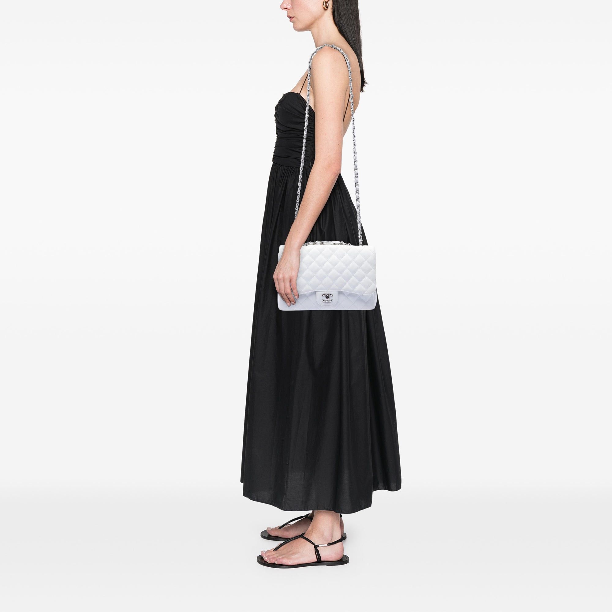 Chanel Jumbo Classic Caviar Single Flap Size ONE SIZE - 6 Thumbnail
