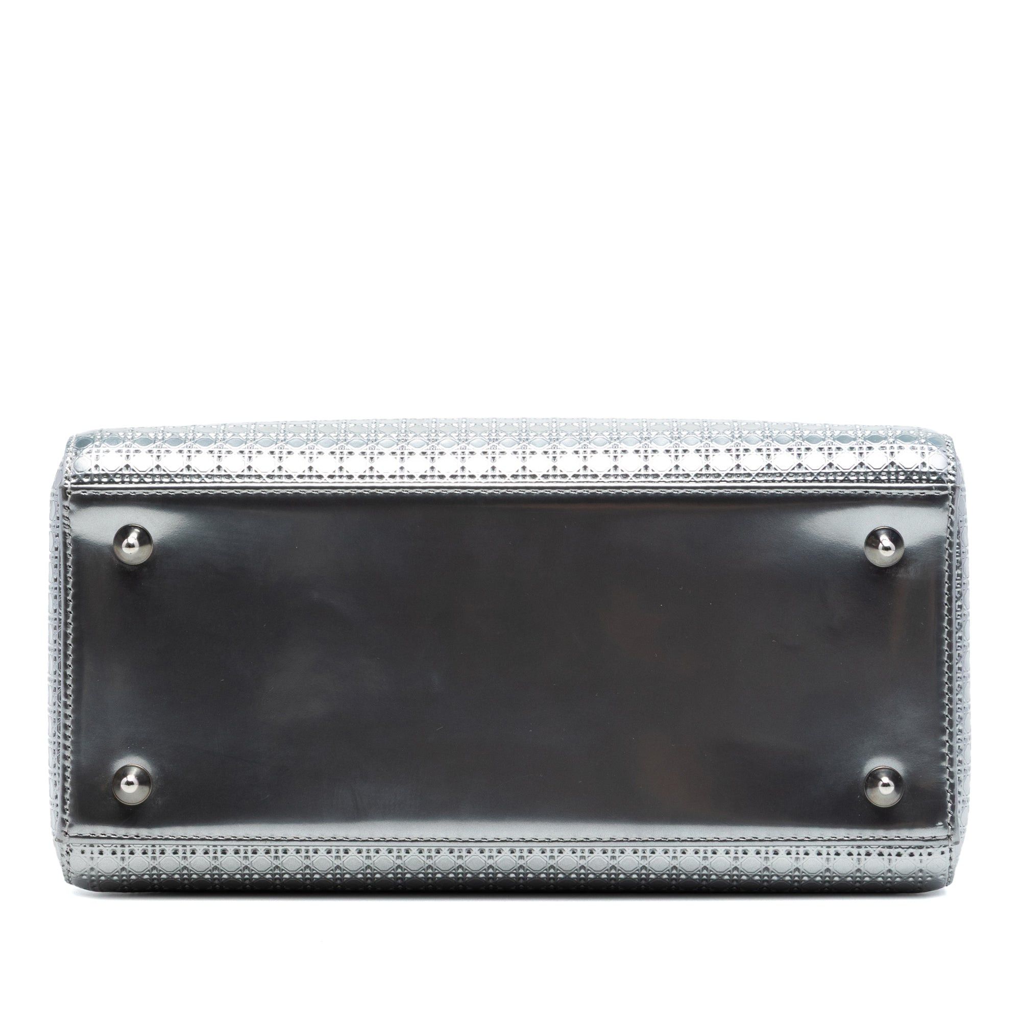 Dior Medium Metallic Patent Microcannage Lady Dior Size ONE SIZE - 3 Thumbnail