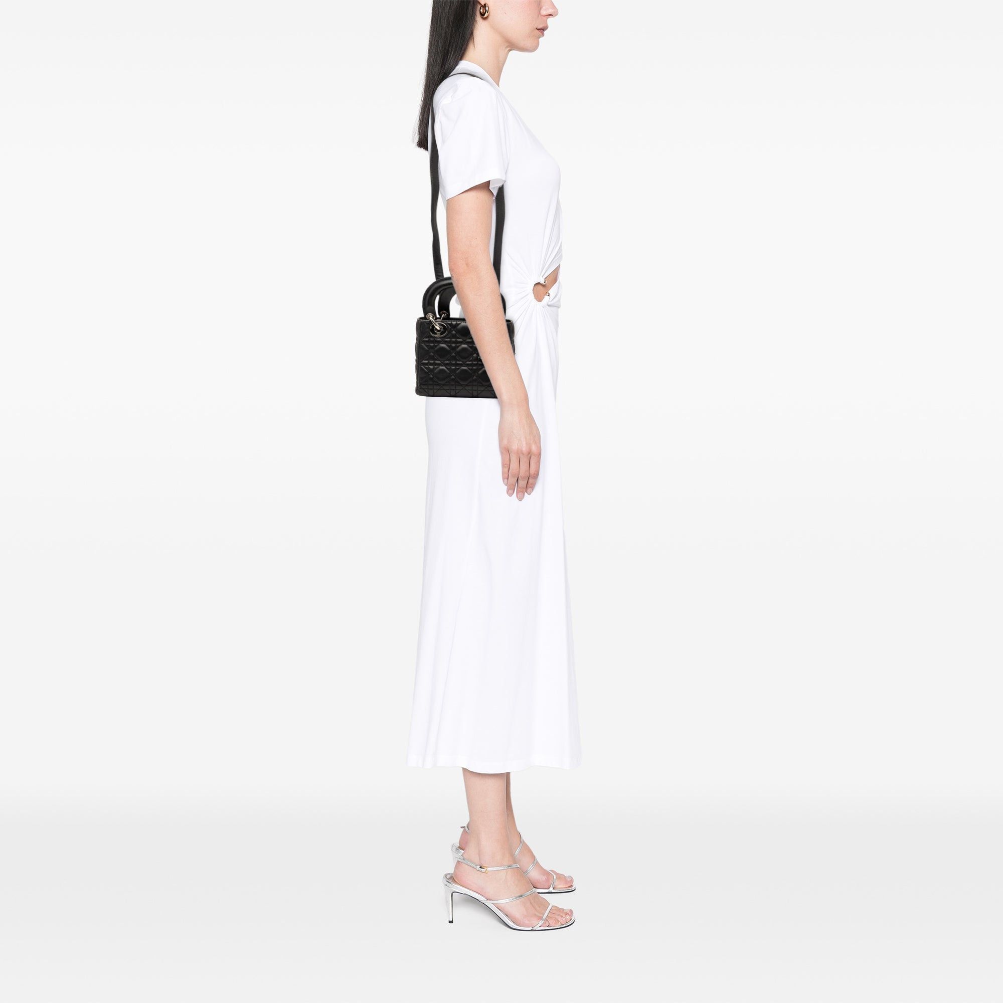 Dior Mini Lambskin Cannage Lady Dior Size ONE SIZE - 7 Thumbnail