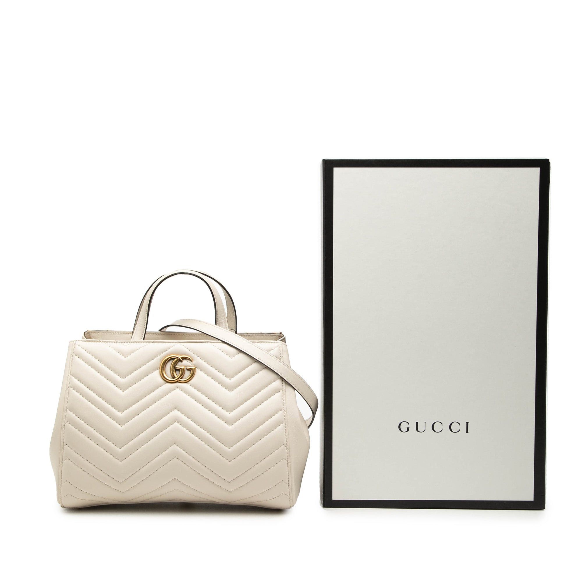 Gucci Small GG Marmont Matelasse Calfskin Satchel Size ONE SIZE - 8 Thumbnail