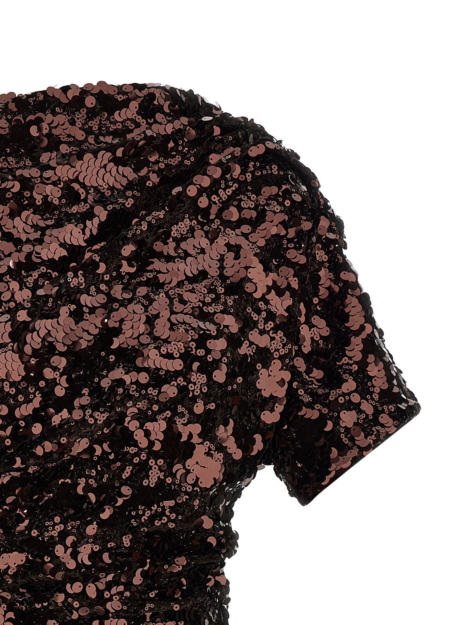 Ganni 'Brown Sequins Mini' Dress Size XS / US 0-2 / IT 36-38 - 3 Thumbnail