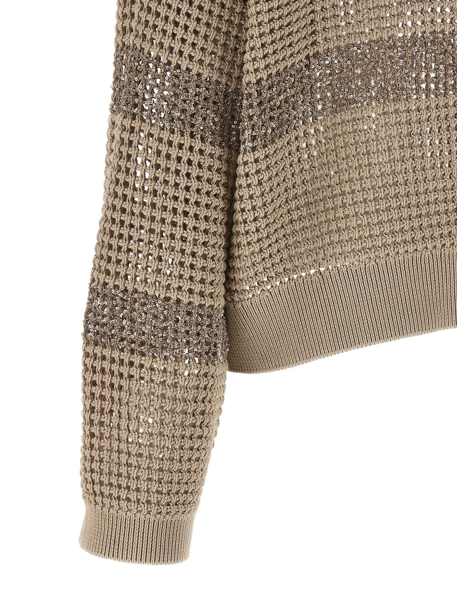 Brunello Cucinelli 'Dazzling Stripes' Sweater Size L / US 10 / IT 46 - 4 Thumbnail