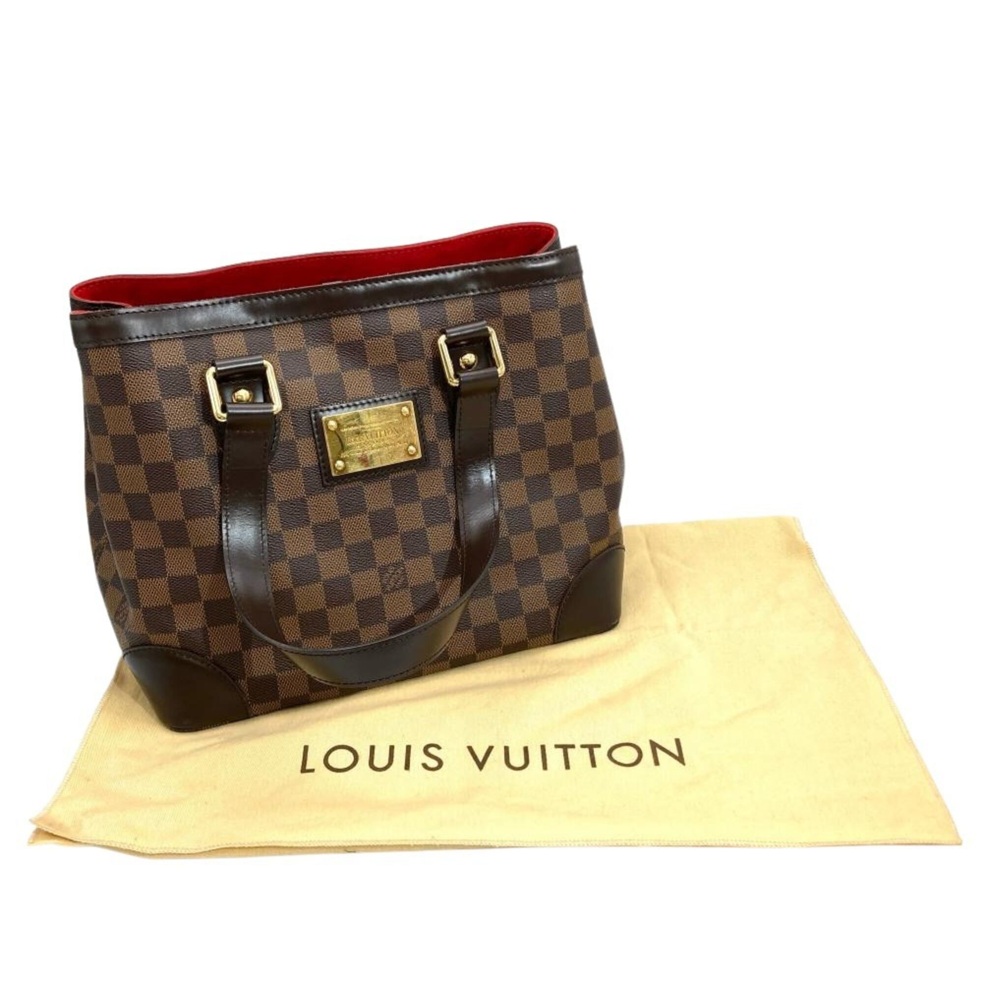 Louis Vuitton Louis Vuitton Hampstead PM Handbag, Damier Ebene, N51205, Brown with Gold Hardware, CA0151, Women's. Size ONE SIZE - 8 Thumbnail