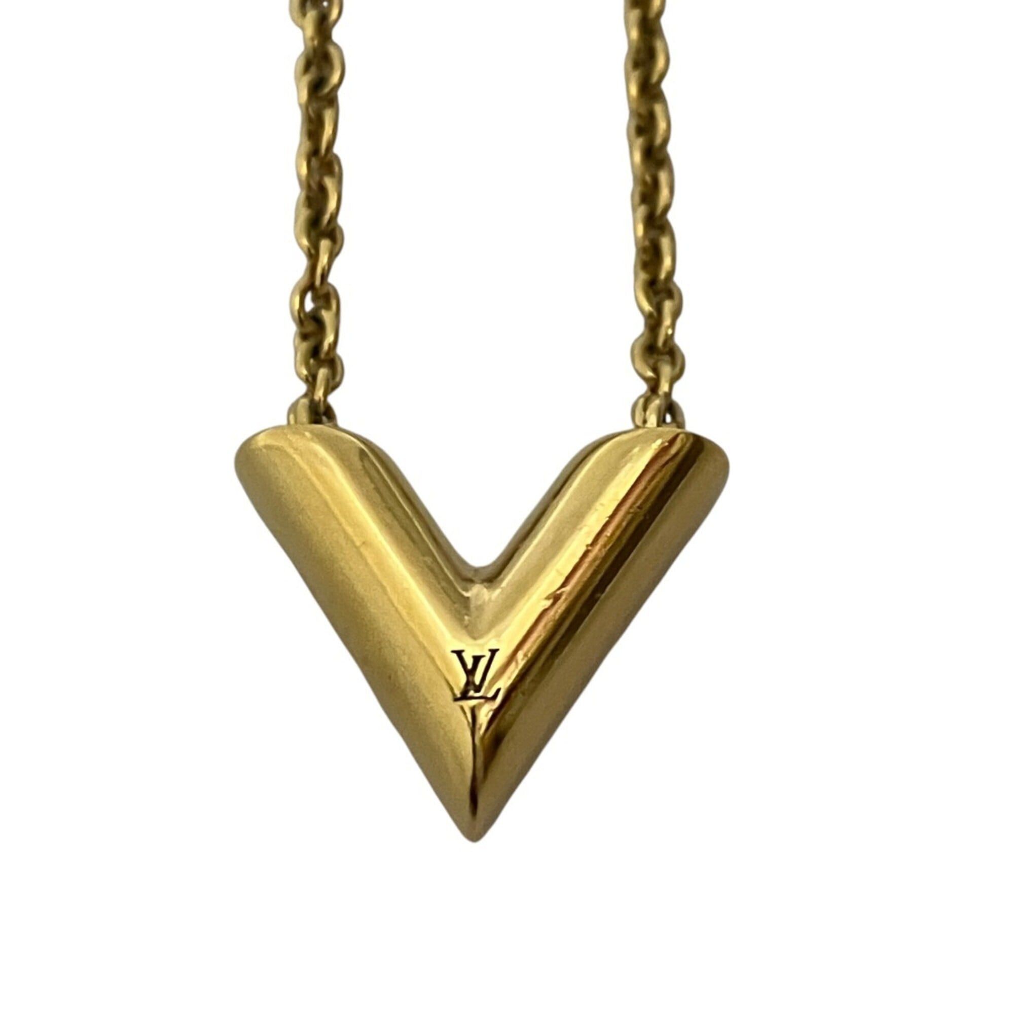 Louis Vuitton Louis Vuitton Essential V Necklace, Accessory, Total Weight 9.0g, 47cm, Alloy, M61083 Size ONE SIZE - 5 Thumbnail