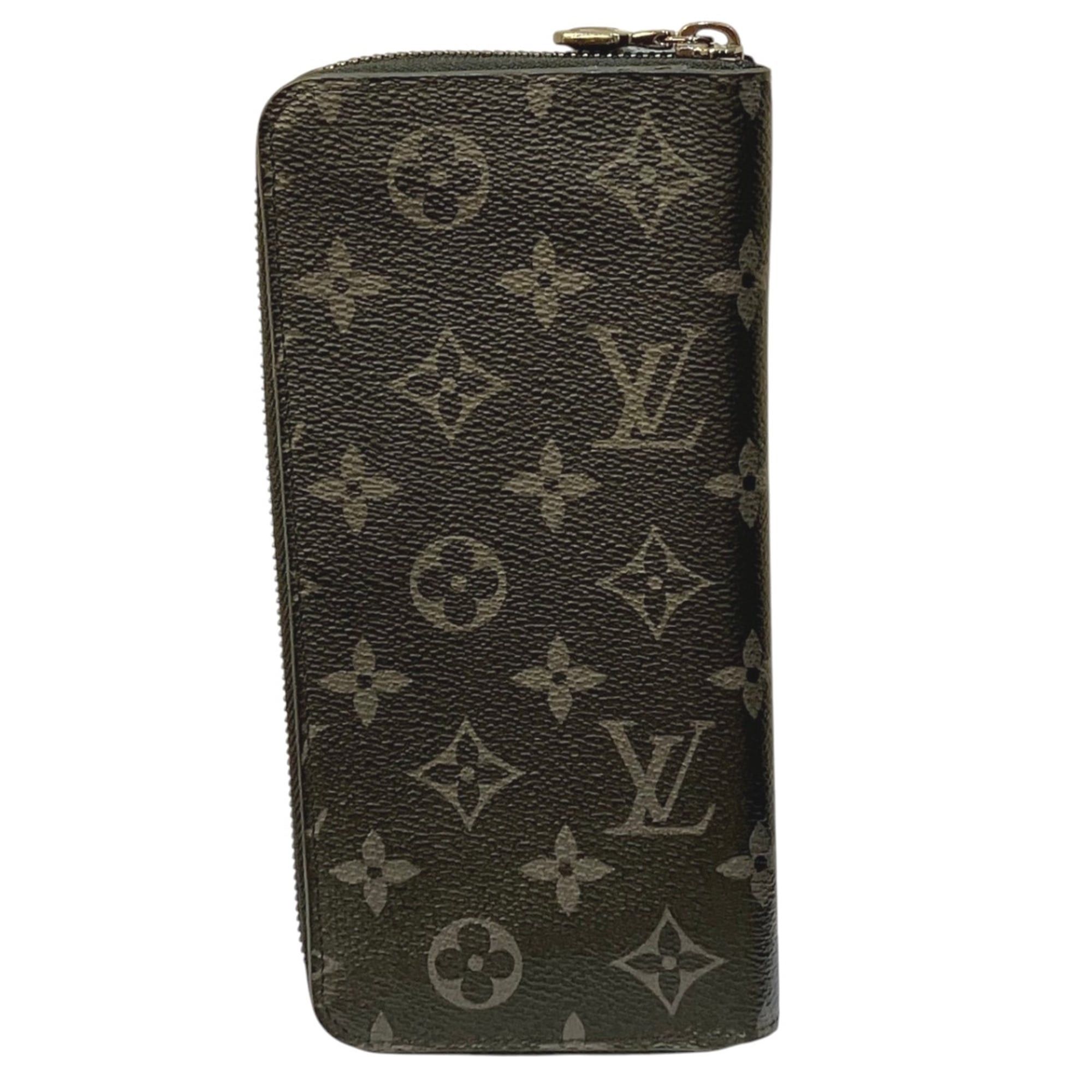 Louis Vuitton Louis Vuitton Vertical Long Wallet, Monogram Eclipse, Toile Leather, M62295 Size ONE SIZE - 2 Thumbnail