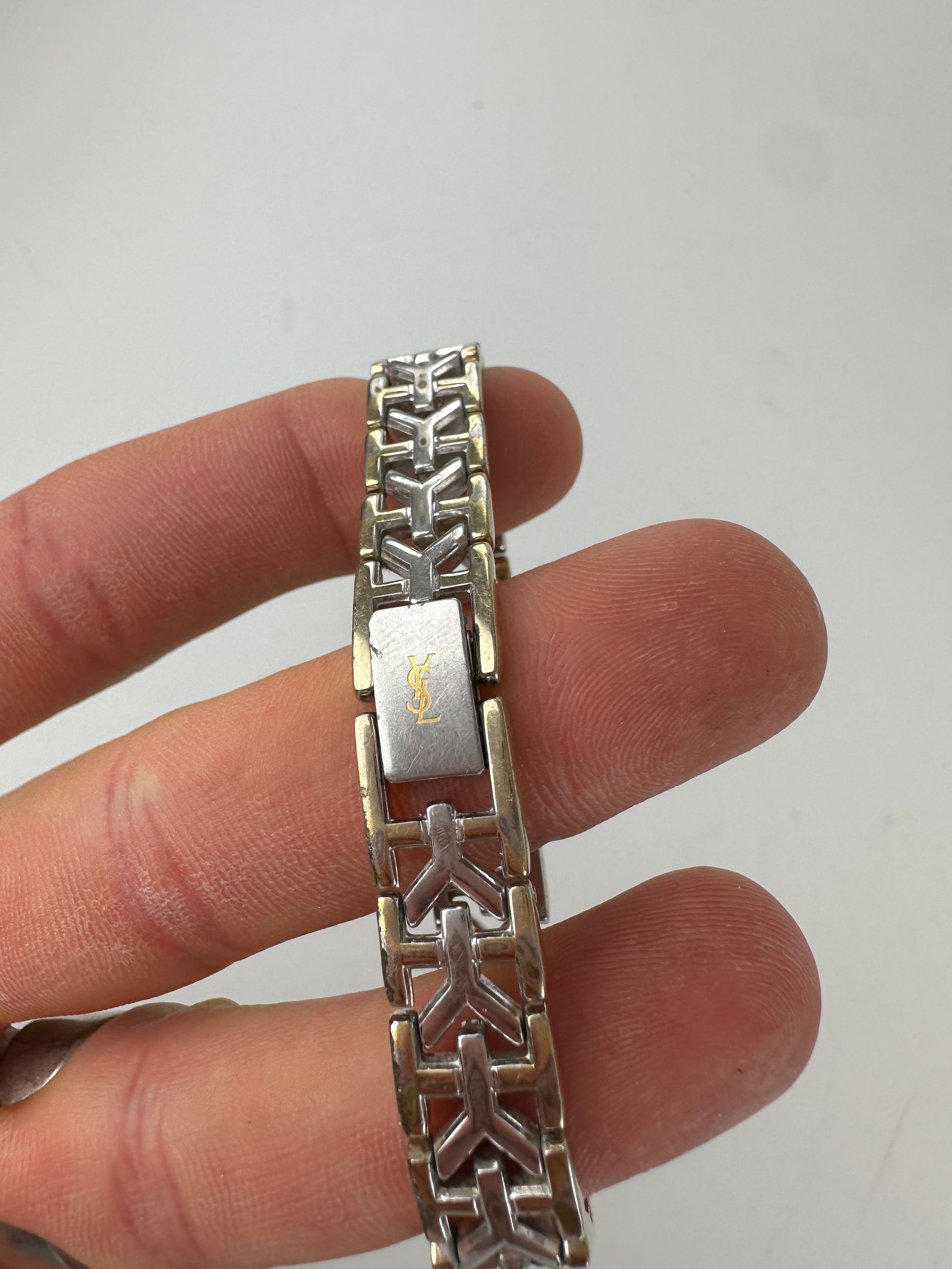 Yves Saint Laurent Vintage Two-Tone Octagonal Ladies Watch Size ONE SIZE - 5 Thumbnail