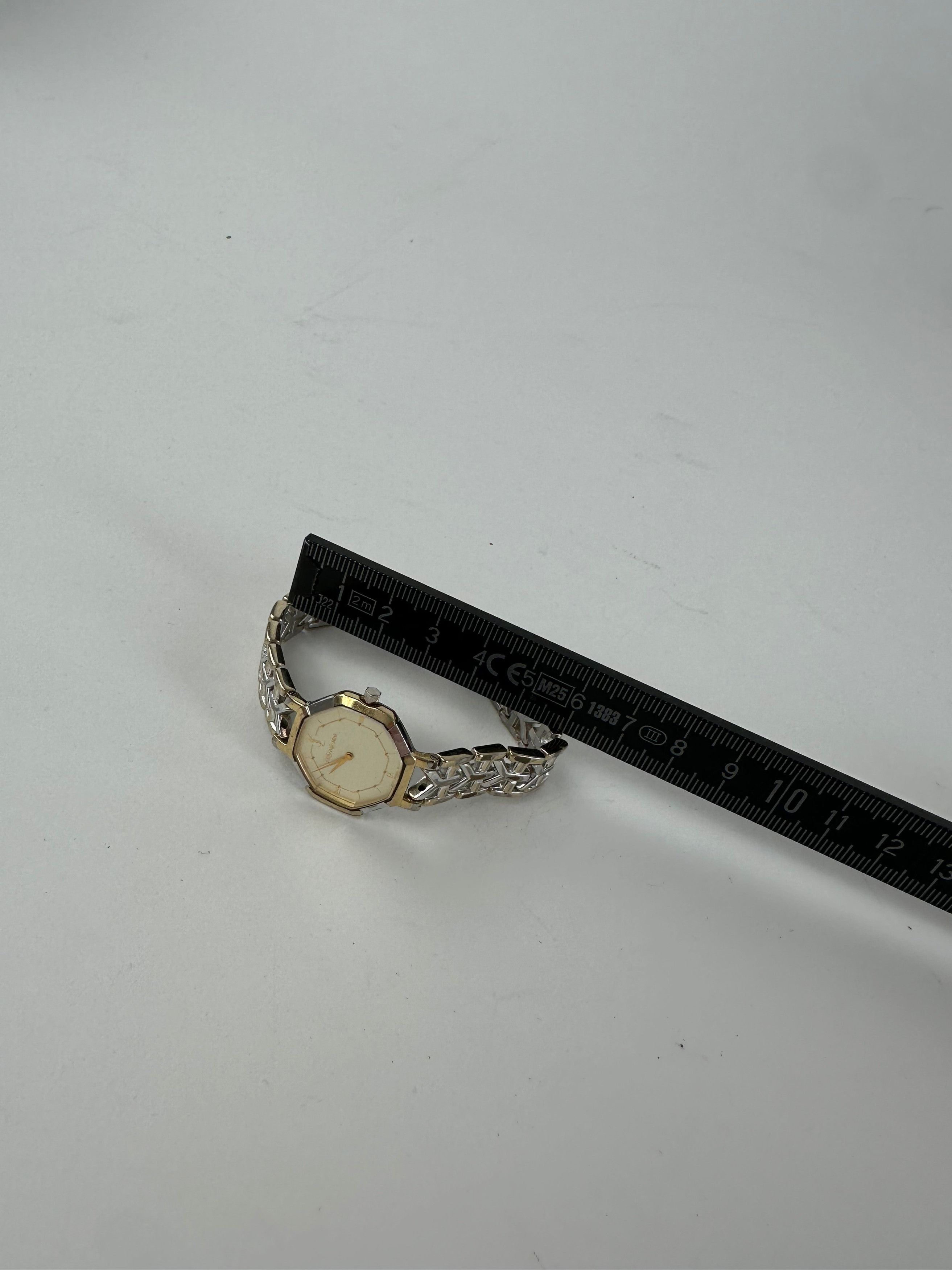 Yves Saint Laurent Vintage Two-Tone Octagonal Ladies Watch Size ONE SIZE - 10 Thumbnail