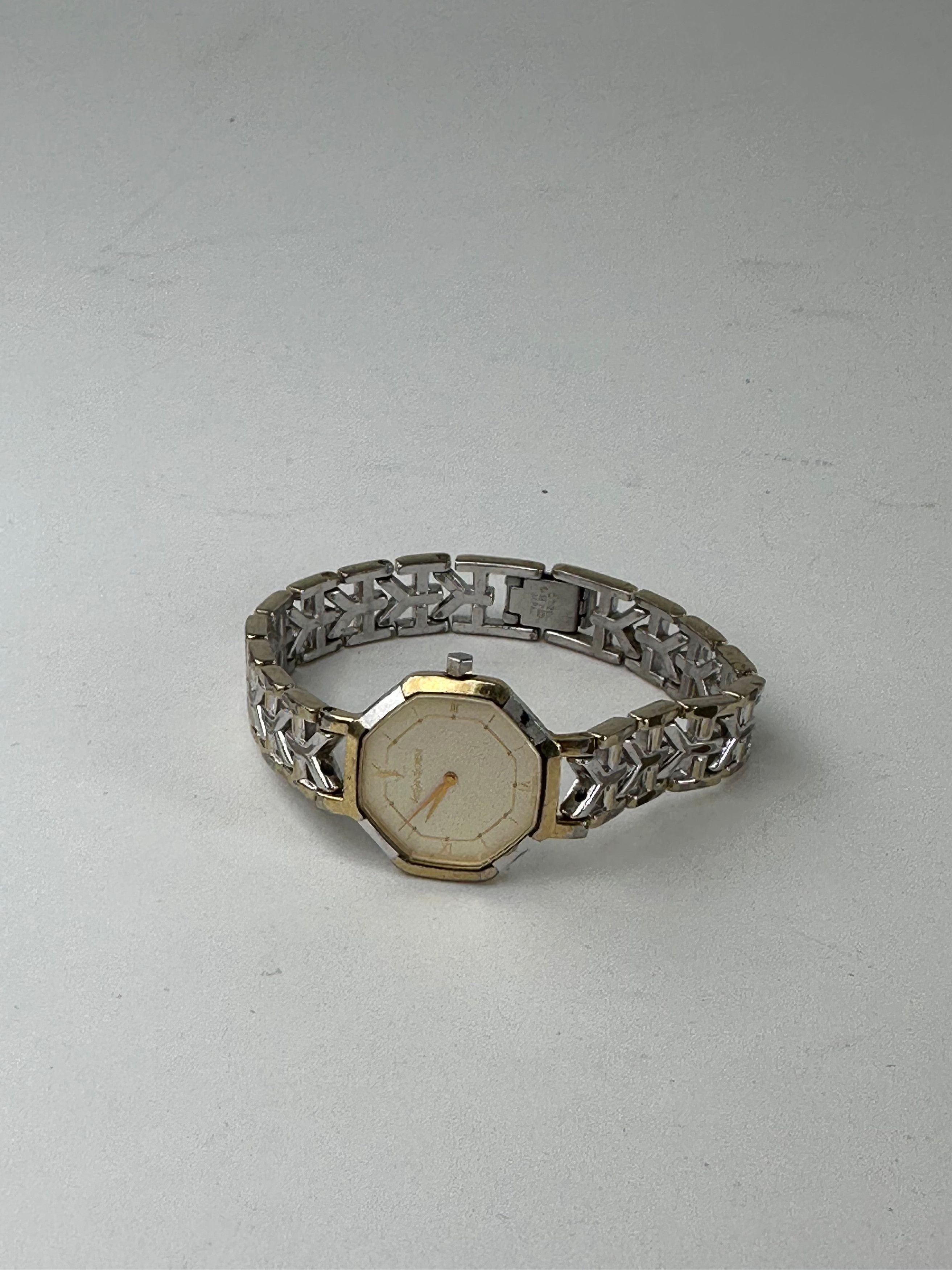 Yves Saint Laurent Vintage Two-Tone Octagonal Ladies Watch Size ONE SIZE - 2 Thumbnail