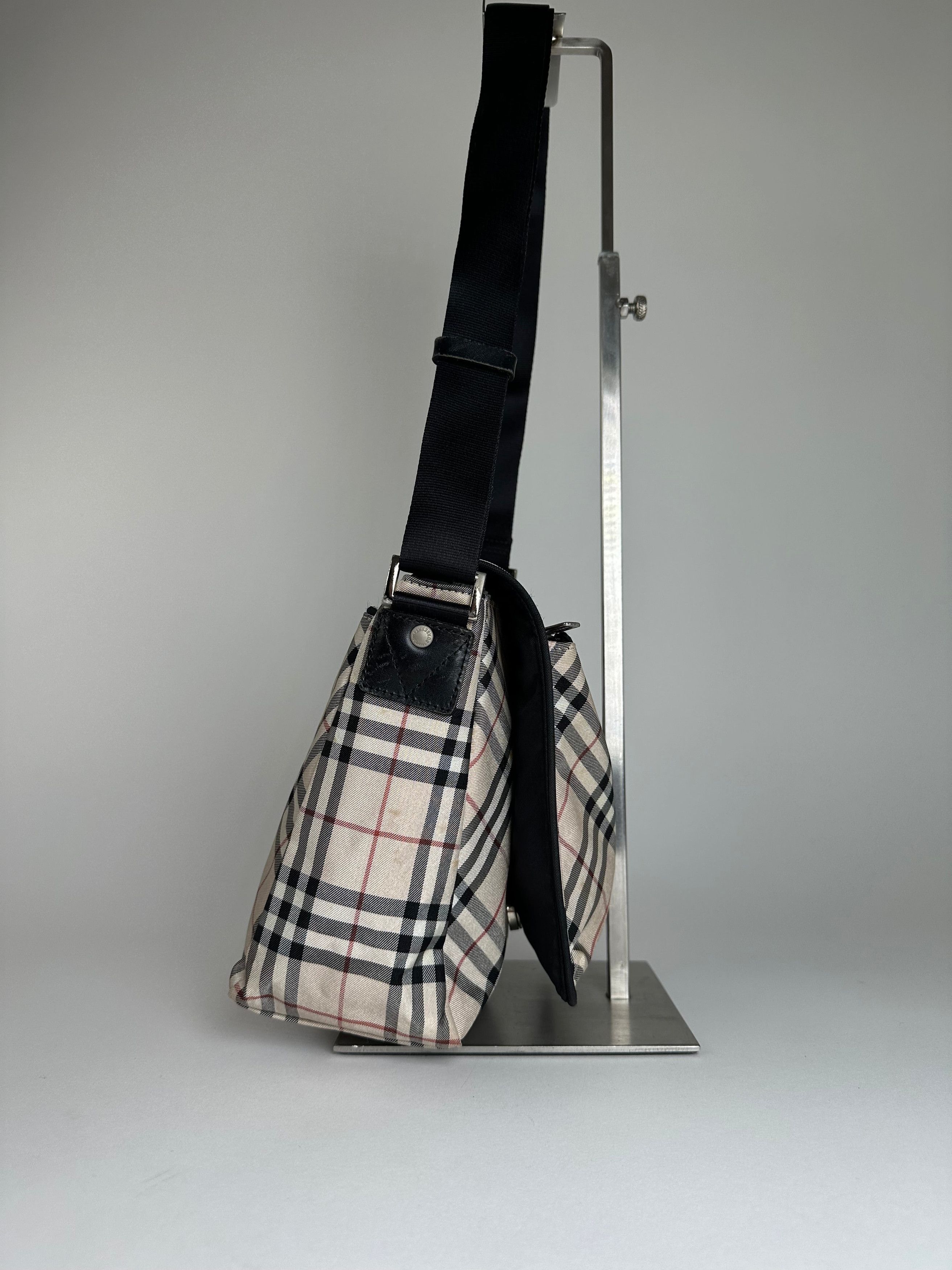 Burberry Vintage Nova Check Crossbody Bag Beige Size ONE SIZE - 6 Thumbnail