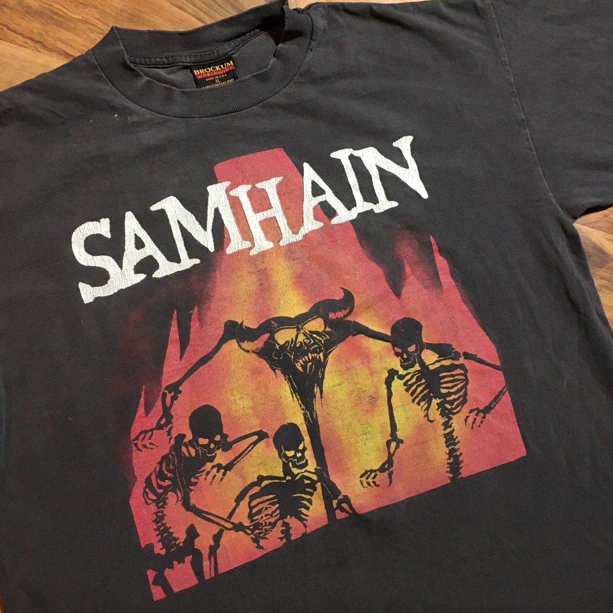 Band Tees × Brockum × Vintage BROCKUM original Danzig Samhain November coming fire shirt Size US XL / EU 56 / 4 - 5 Thumbnail