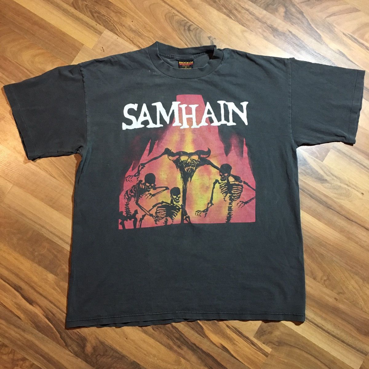 Band Tees × Brockum × Vintage BROCKUM original Danzig Samhain November coming fire shirt Size US XL / EU 56 / 4 - 1 Thumbnail