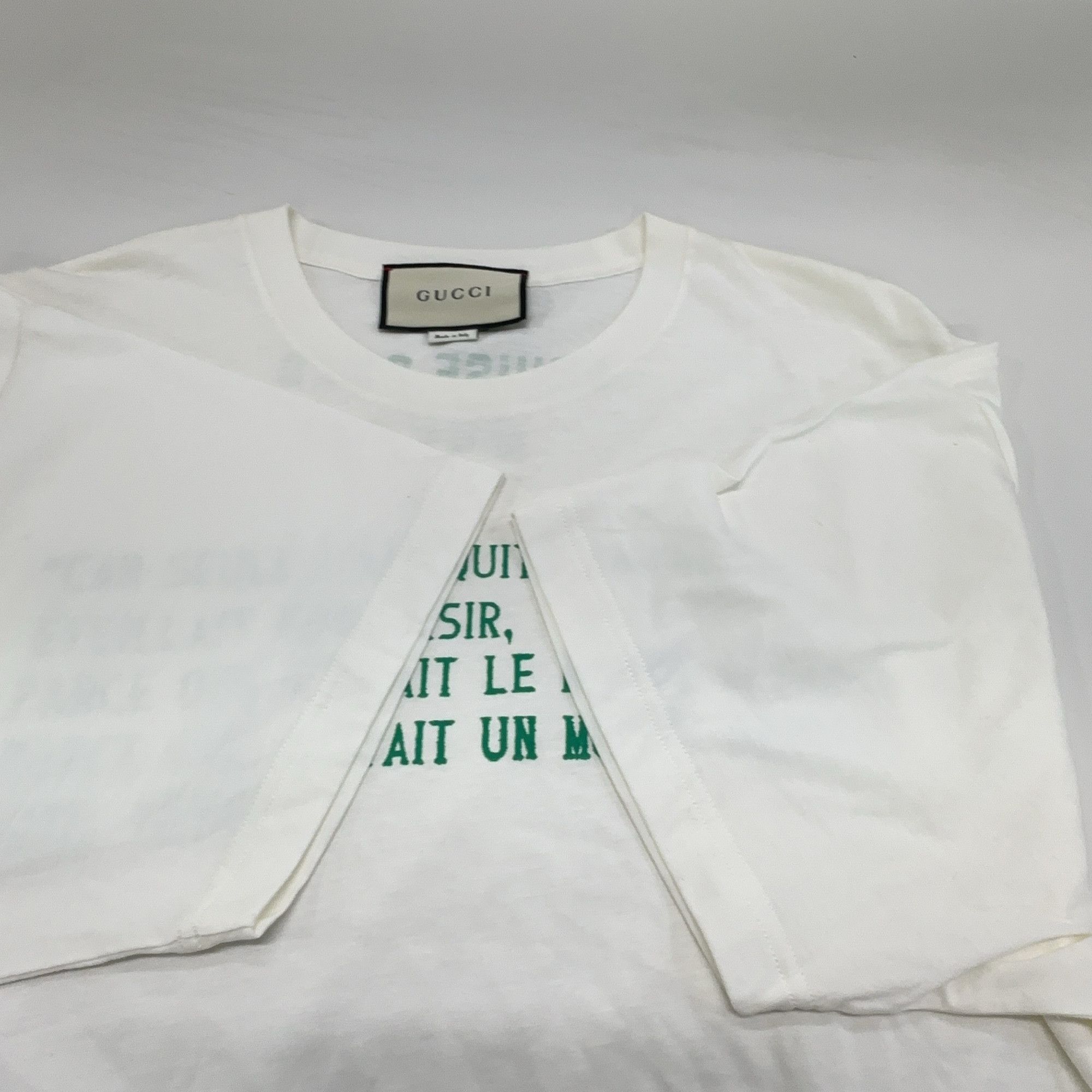 Gucci Gucci Cruise 2020 French Print T-Shirt Size M Size US M / EU 48-50 / 2 - 9 Thumbnail
