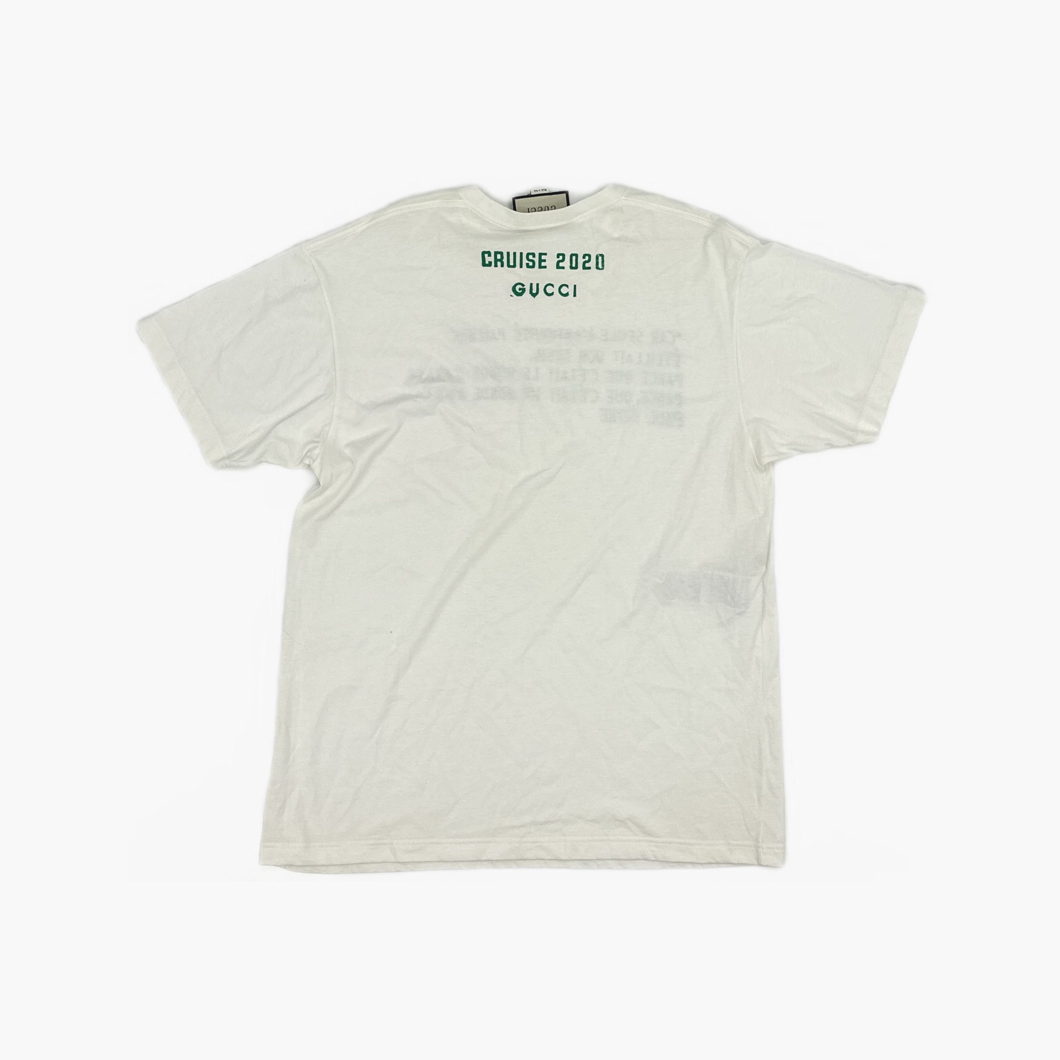 Gucci Gucci Cruise 2020 French Print T-Shirt Size M Size US M / EU 48-50 / 2 - 2 Thumbnail