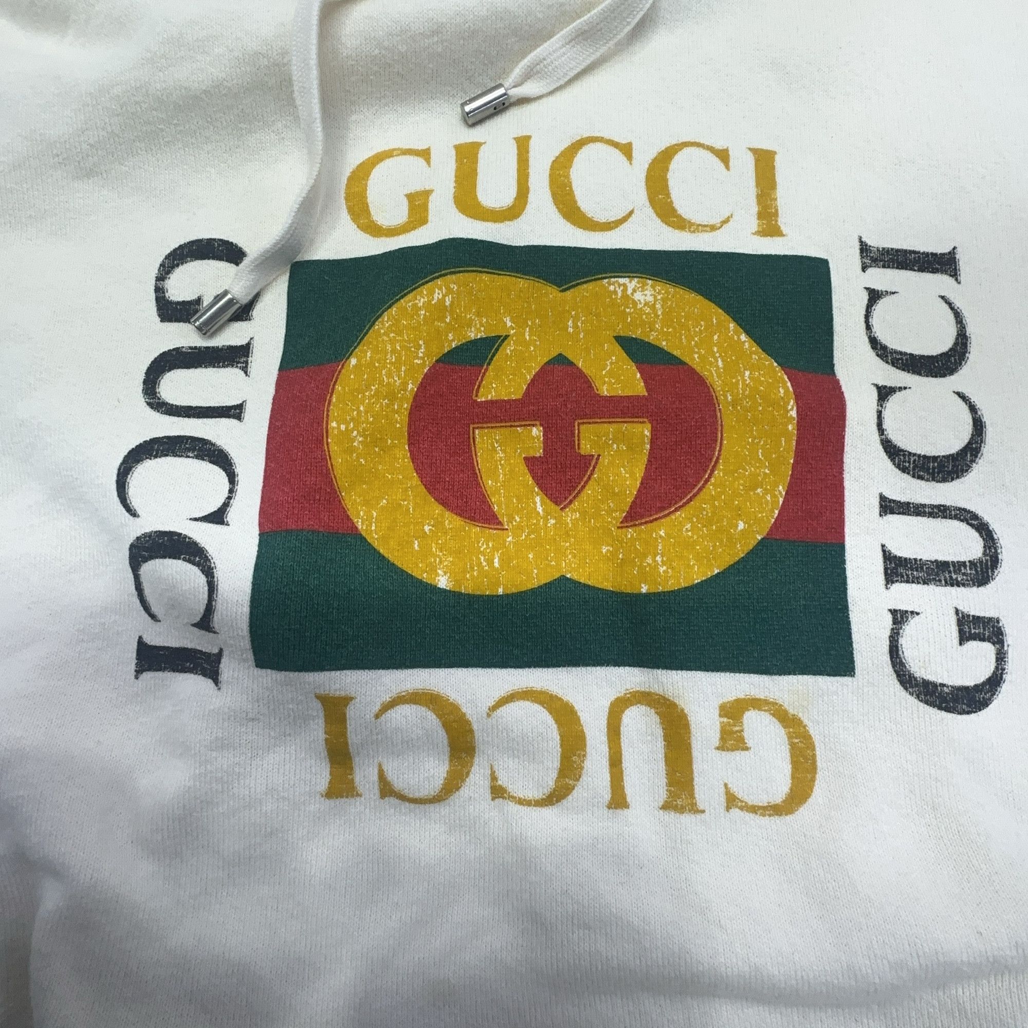 Gucci GUCCI Logo Print Hoodie Size S Size US S / EU 44-46 / 1 - 5 Thumbnail