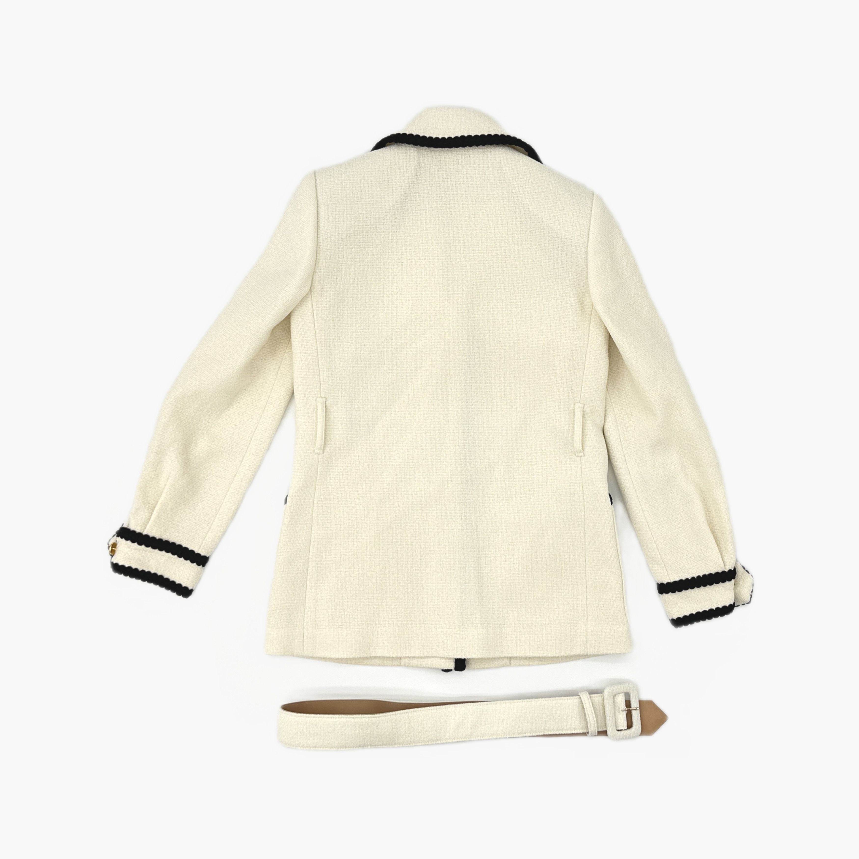 Gucci Gucci Contrast Trim Tweed Jacket Size 40 Size S / US 4 / IT 40 - 2 Thumbnail