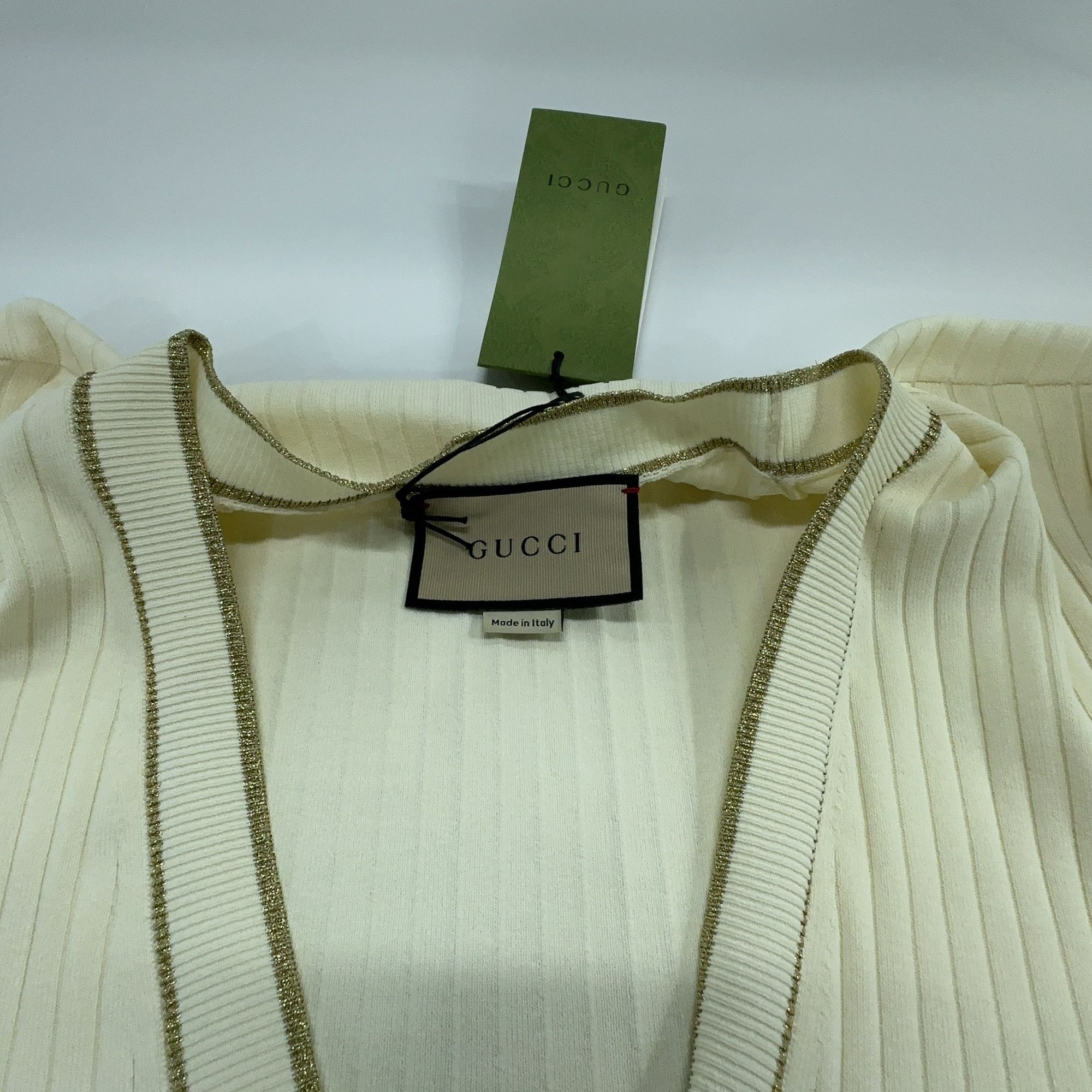 Gucci Gucci Ribbed Cardigan Size XS Size XS / US 0-2 / IT 36-38 - 7 Thumbnail