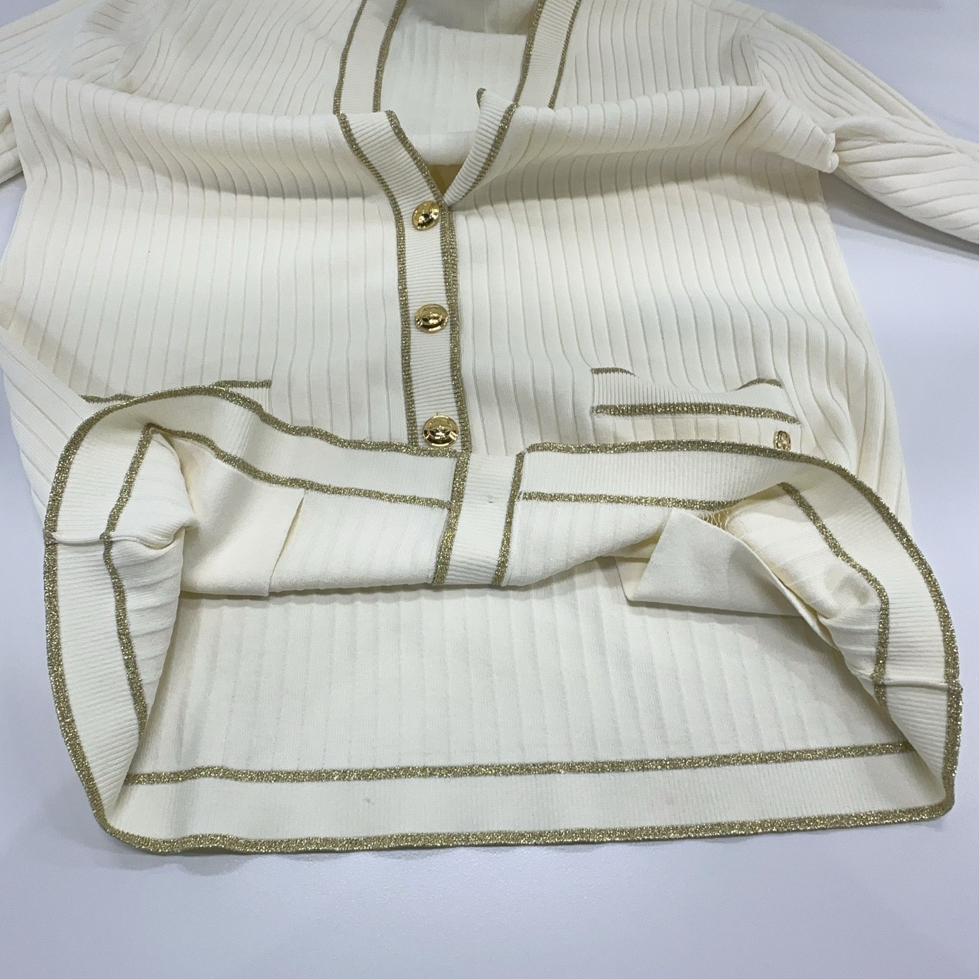 Gucci Gucci Ribbed Cardigan Size XS Size XS / US 0-2 / IT 36-38 - 8 Thumbnail