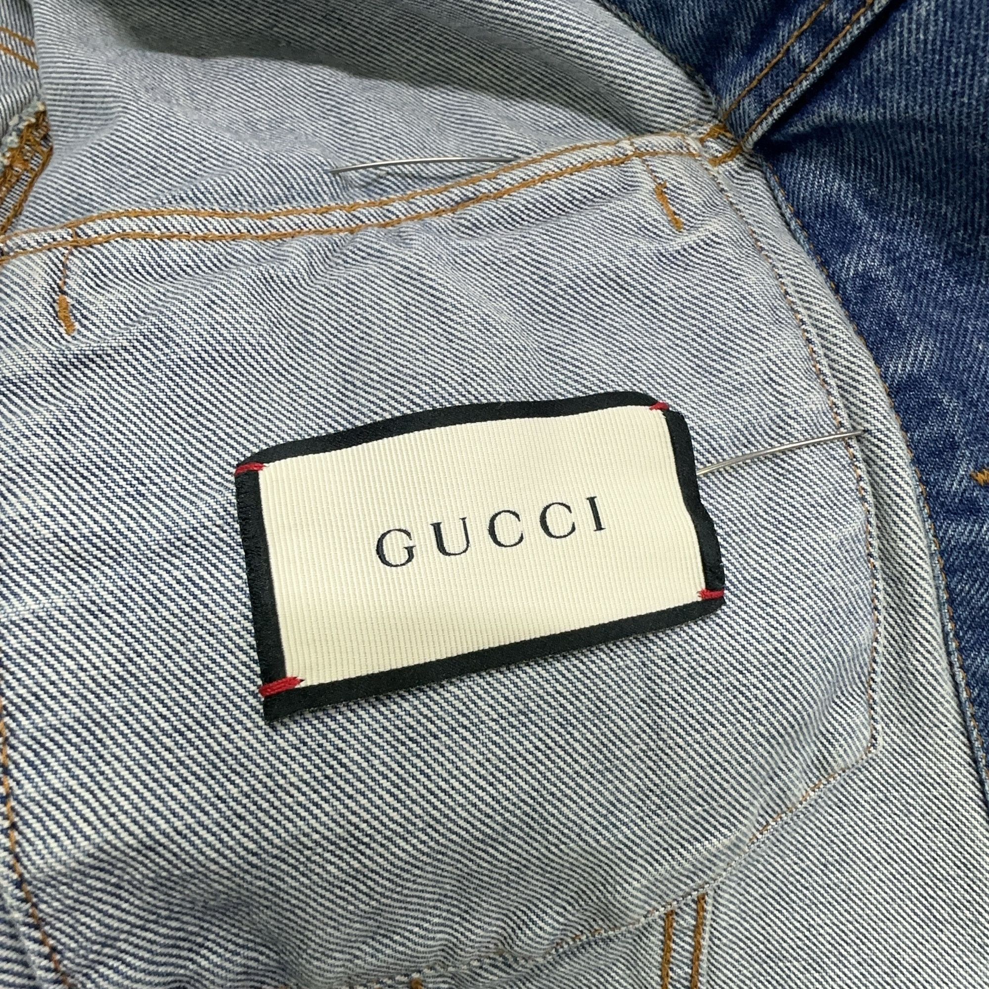 Gucci Gucci Animal Patch Denim Jacket Size S Size US S / EU 44-46 / 1 - 3 Thumbnail