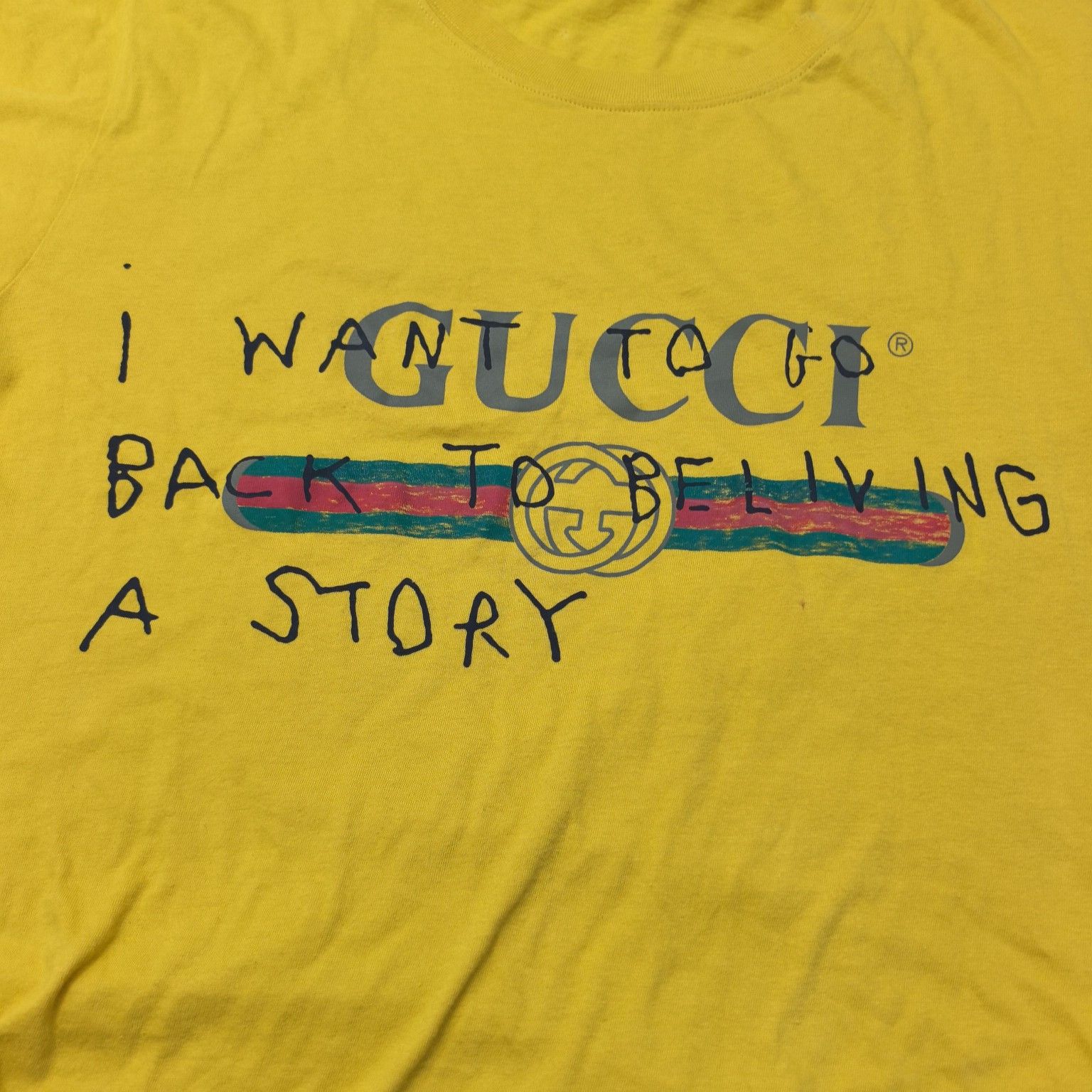 Gucci Gucci I Want To Go Back T-Shirt Size S Size US S / EU 44-46 / 1 - 4 Thumbnail