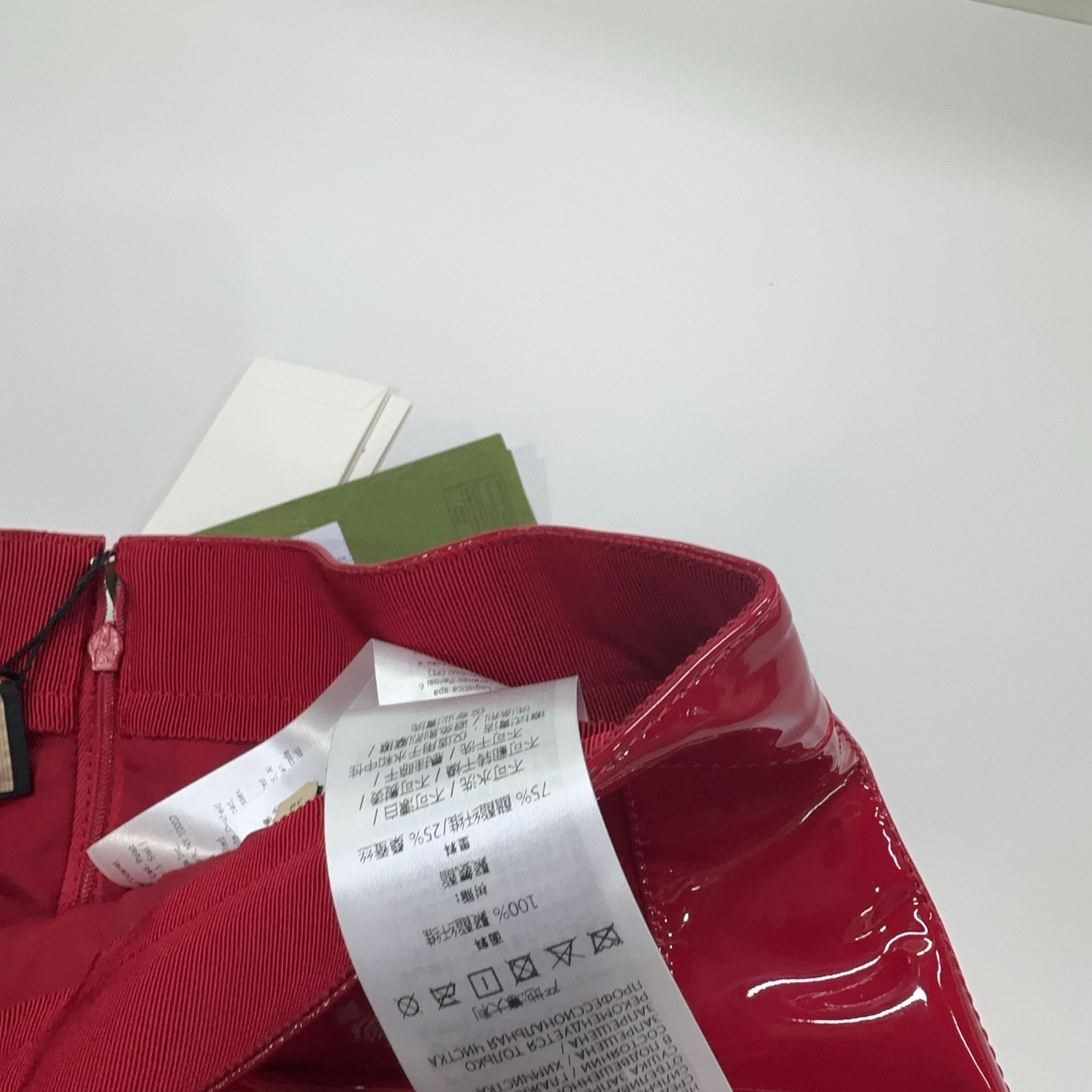 Gucci Gucci Red Patent Mini Skirt Size 38 Size 26" / US 2 / IT 38 - 5 Thumbnail