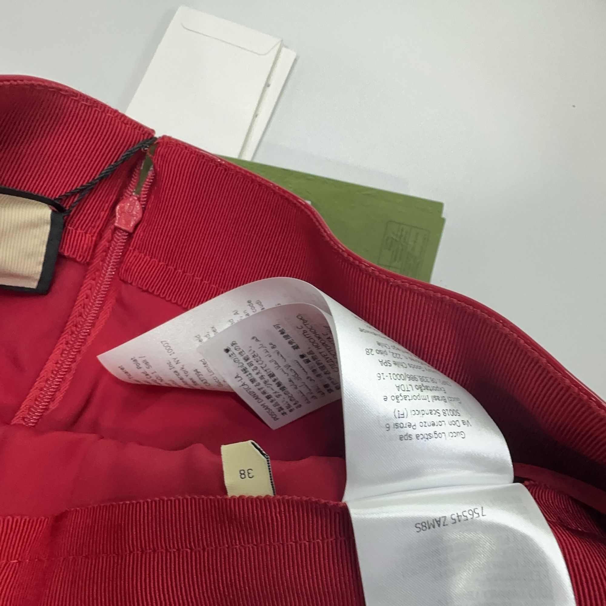 Gucci Gucci Red Patent Mini Skirt Size 38 Size 26" / US 2 / IT 38 - 3 Thumbnail