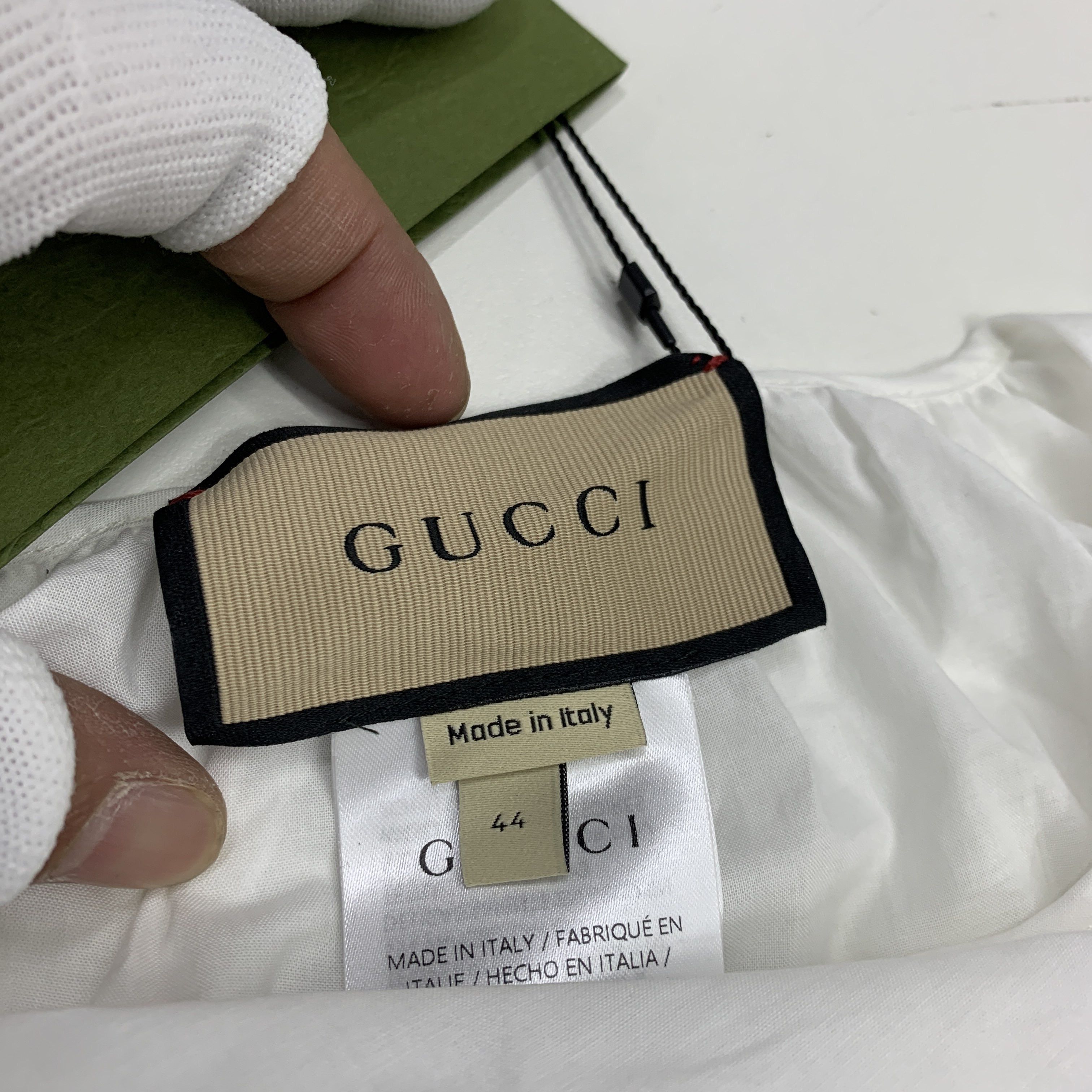 Gucci Gucci Cotton Long Sleeve Blouse Size 44 Size M / US 6-8 / IT 42-44 - 3 Thumbnail