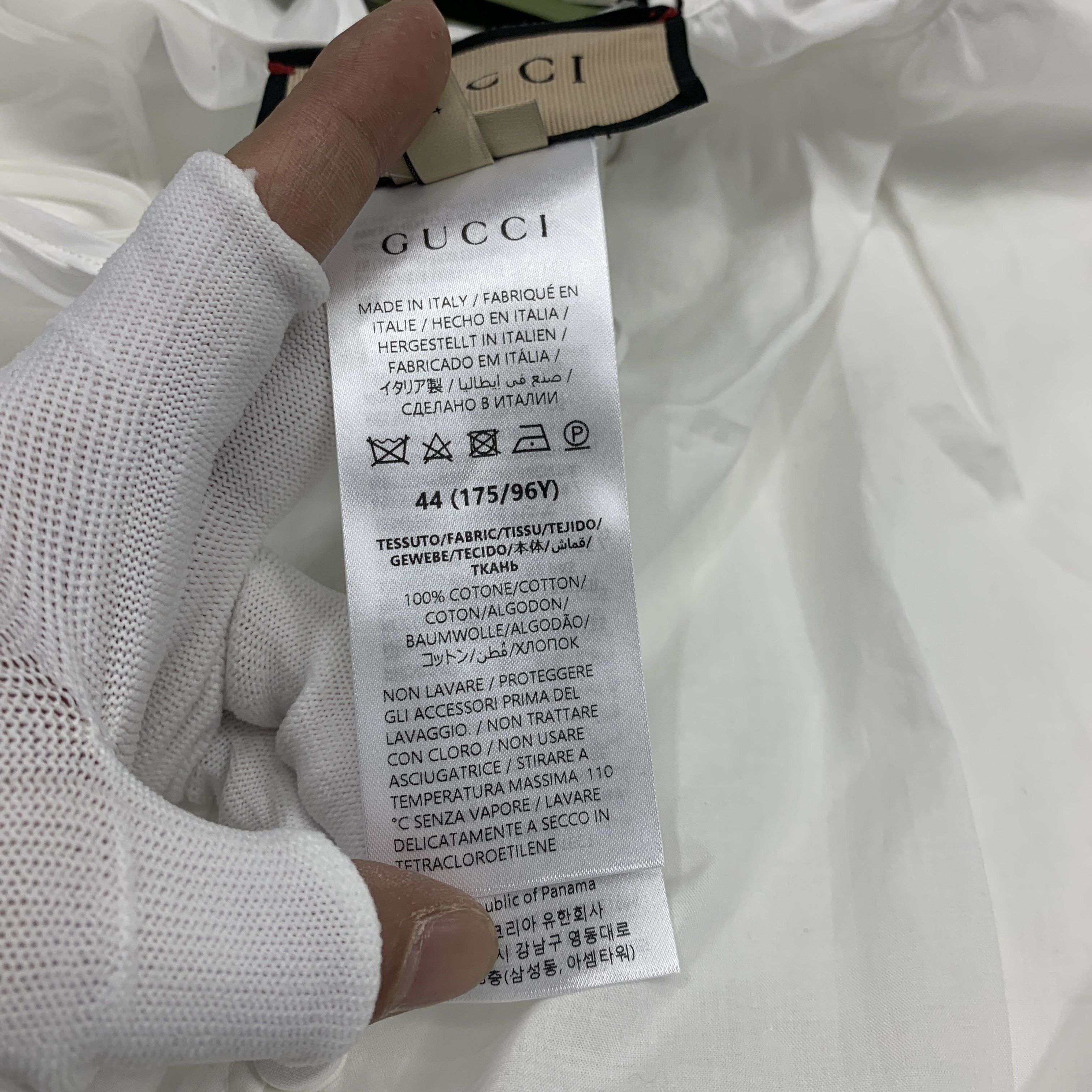 Gucci Gucci Cotton Long Sleeve Blouse Size 44 Size M / US 6-8 / IT 42-44 - 5 Thumbnail