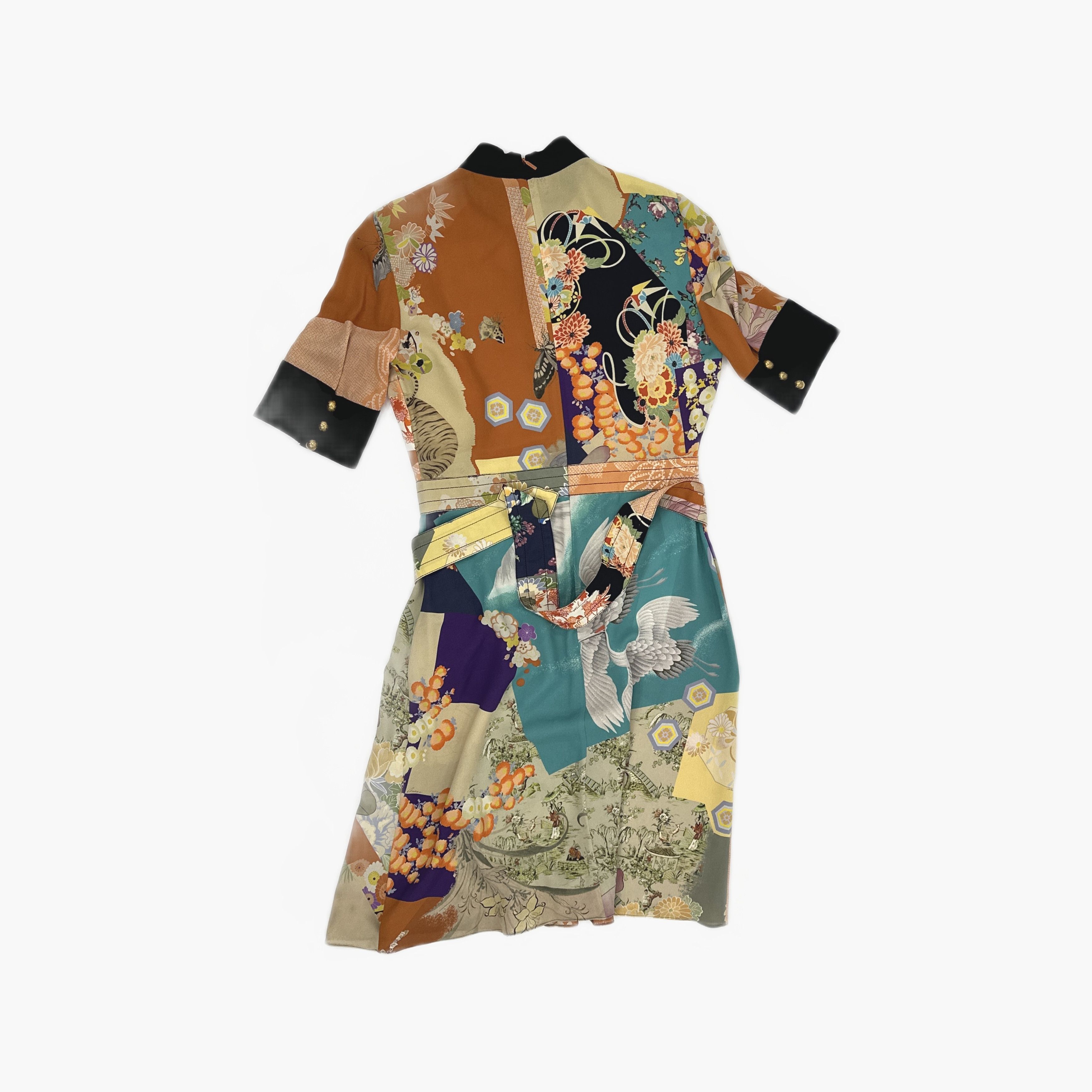 Gucci Gucci Floral Embroidered Silk Midi Dress Size 42 Size M / US 6-8 / IT 42-44 - 2 Thumbnail