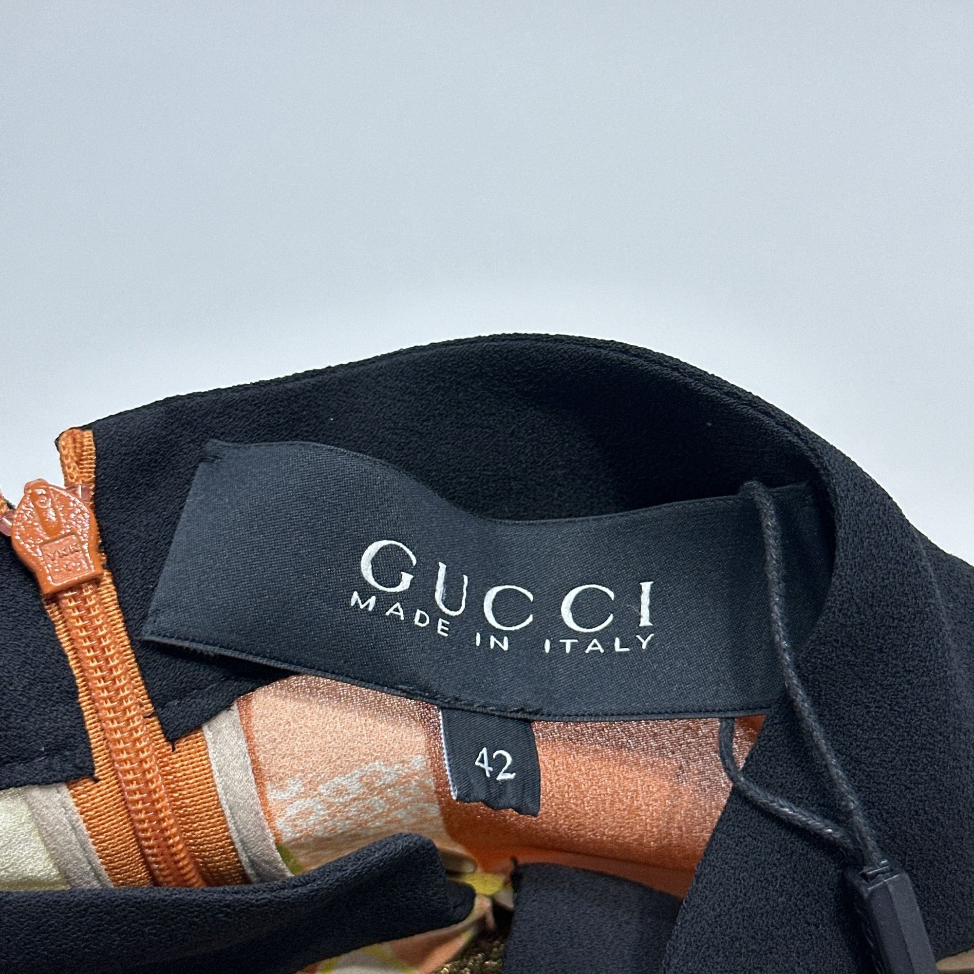 Gucci Gucci Floral Embroidered Silk Midi Dress Size 42 Size M / US 6-8 / IT 42-44 - 4 Thumbnail