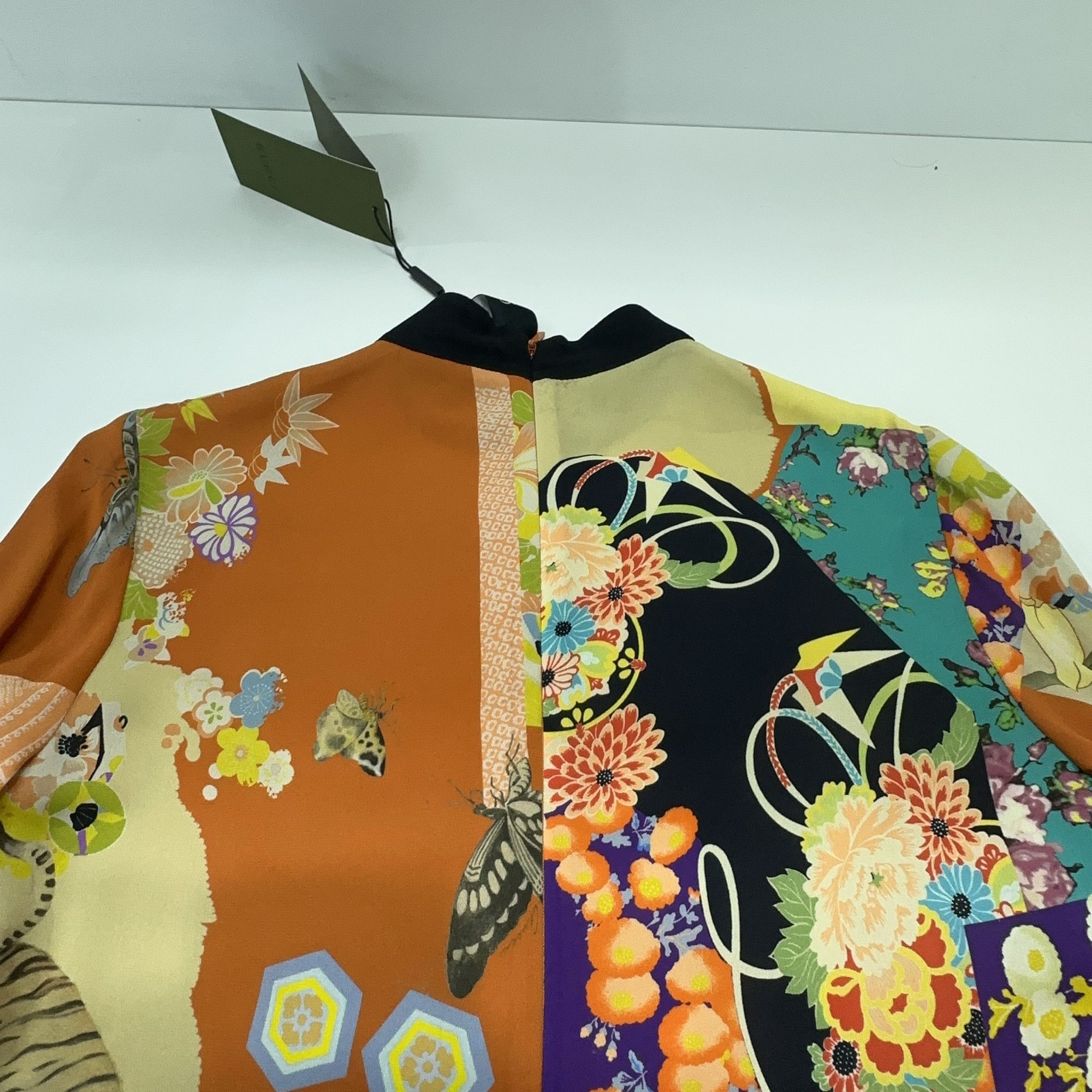 Gucci Gucci Floral Embroidered Silk Midi Dress Size 42 Size M / US 6-8 / IT 42-44 - 8 Thumbnail