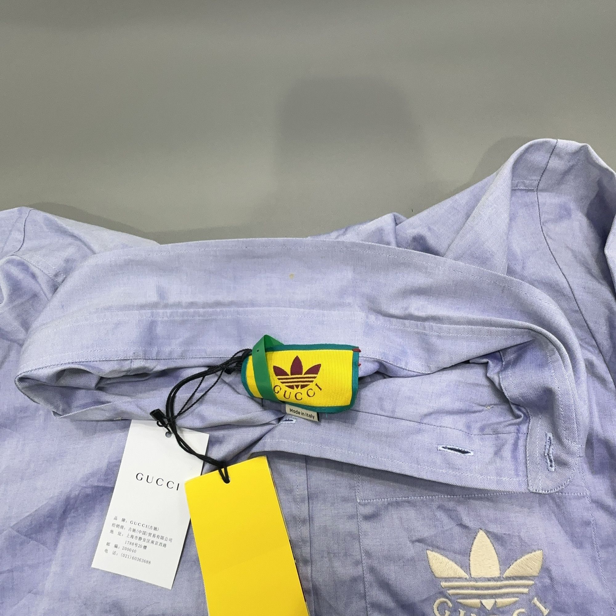 Adidas × Gucci Gucci x Adidas Embroidered Logo Shirt Size S Size US S / EU 44-46 / 1 - 6 Thumbnail