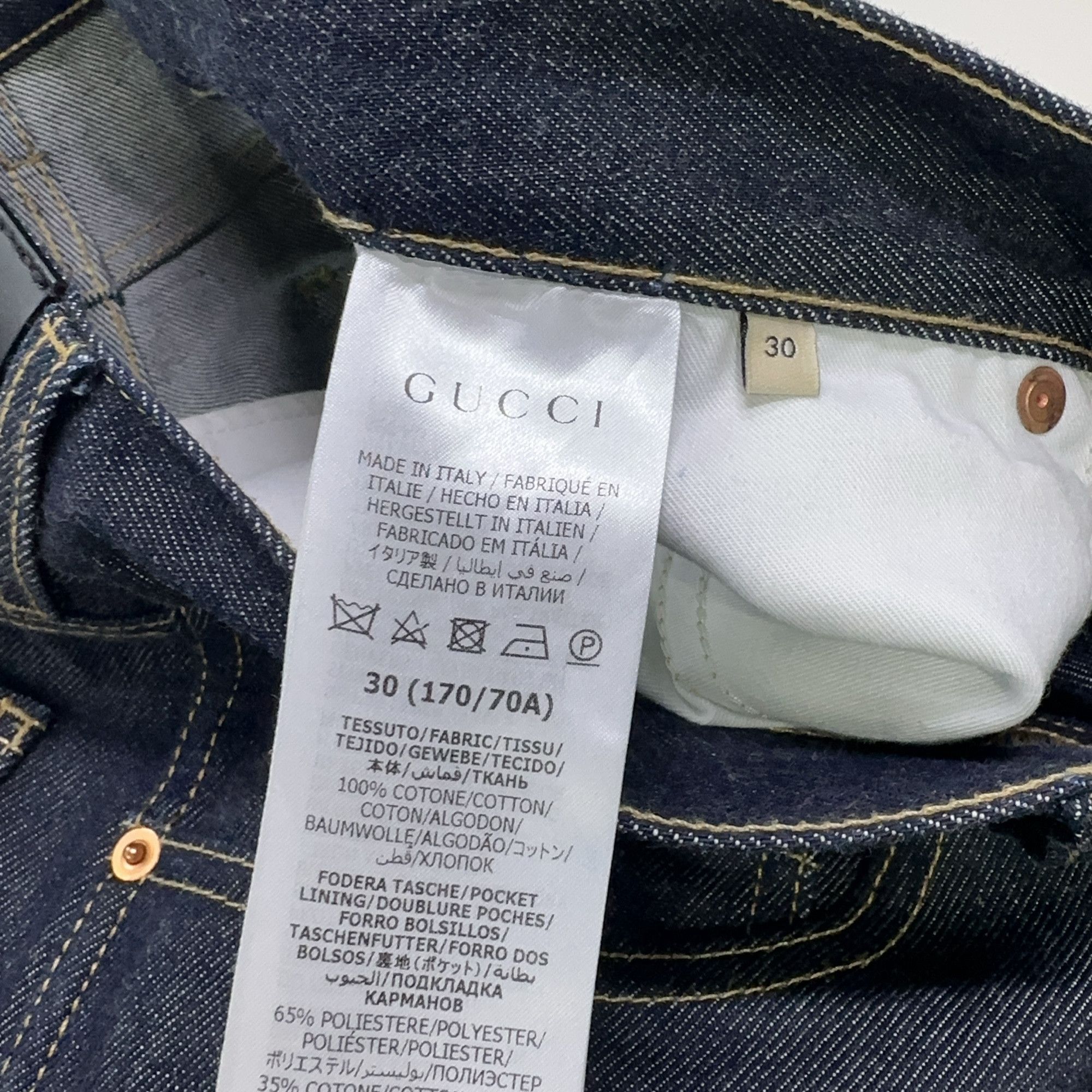 Gucci Gucci Horsebit Detail Denim Jeans Size 30 Size US 30 / EU 46 - 4 Thumbnail