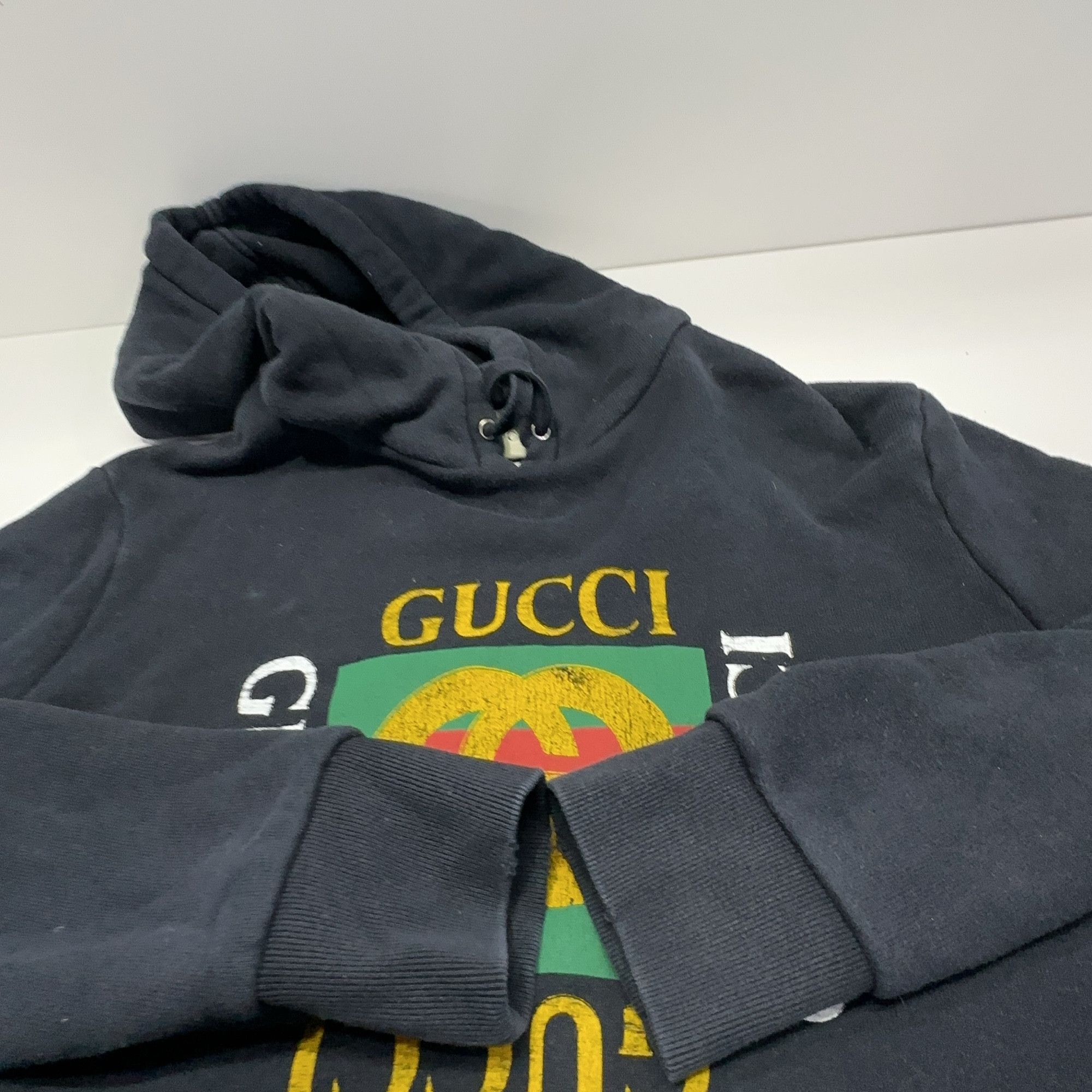 Gucci Gucci Logo Print Hoodie Size M Size US M / EU 48-50 / 2 - 14 Thumbnail