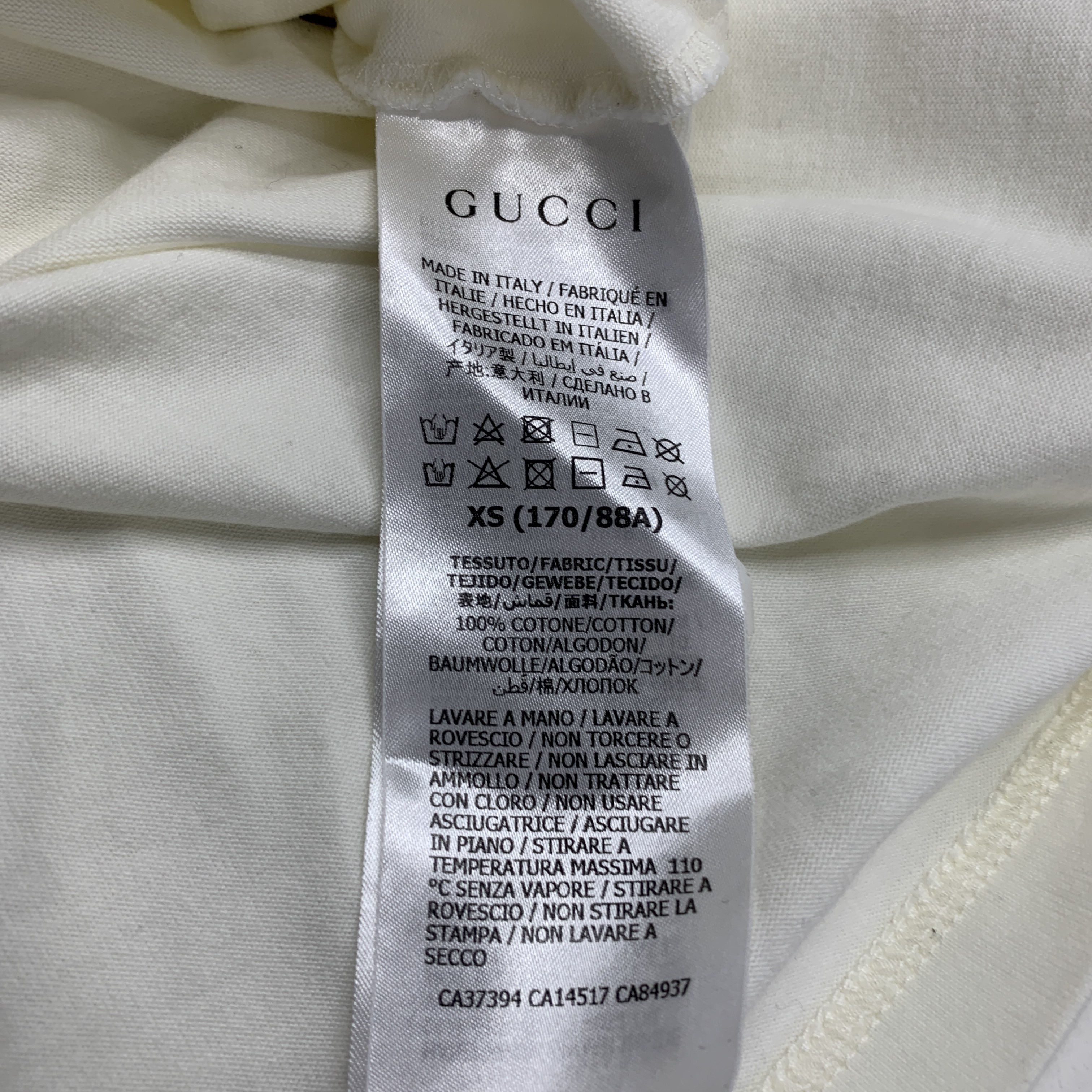 Gucci Gucci Original Logo T-Shirt Ivory Size XS Size US XS / EU 42 / 0 - 3 Thumbnail